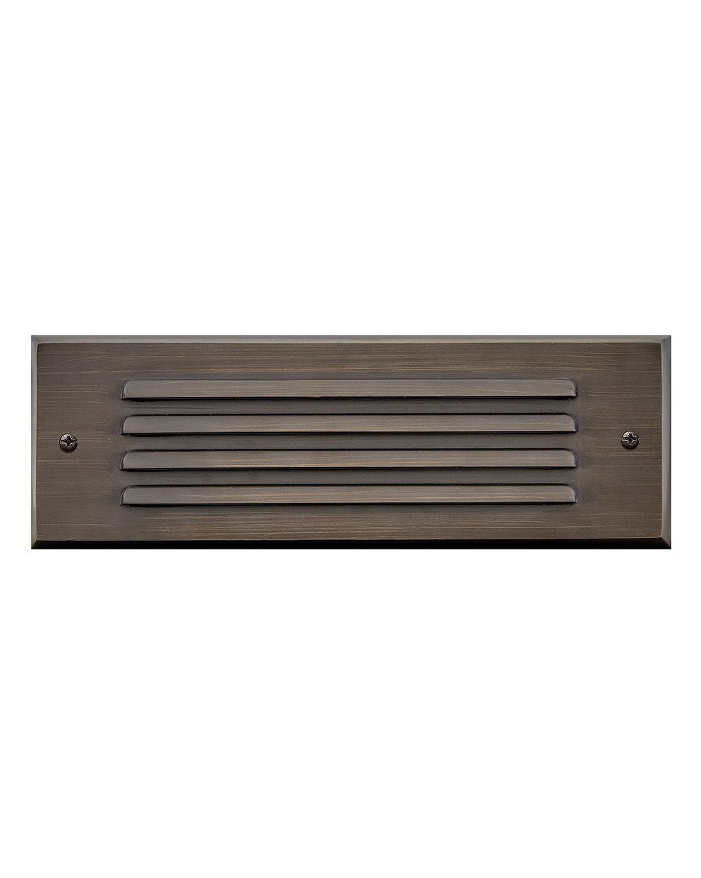 Louvered Brick Light LED Flush Step Light in Matte Bronze