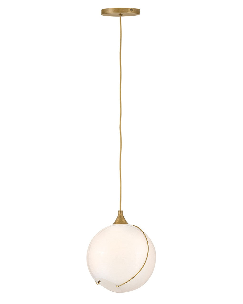 Skye LED Pendant in Heritage Brass