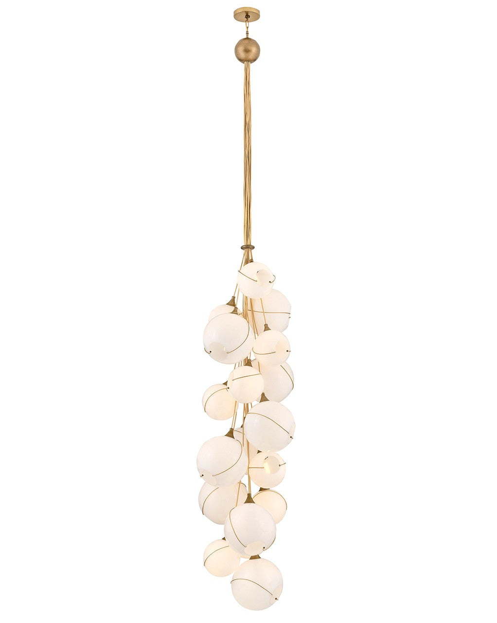 Skye LED Chandelier in Heritage Brass