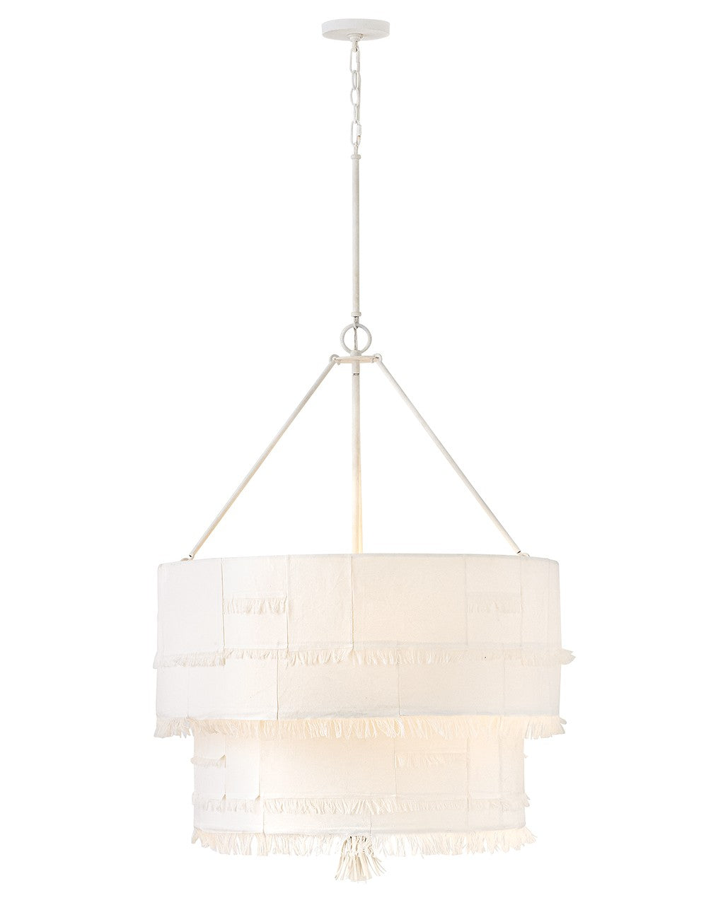 Baya LED Chandelier in Textured Plaster