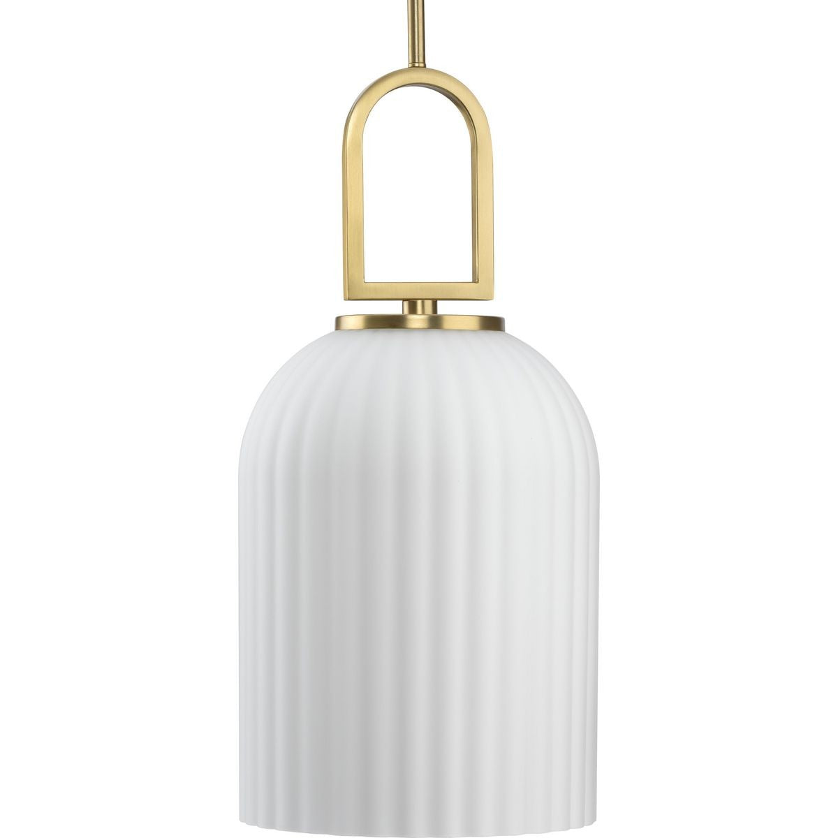 Stanza One Light Pendant in Brushed Gold