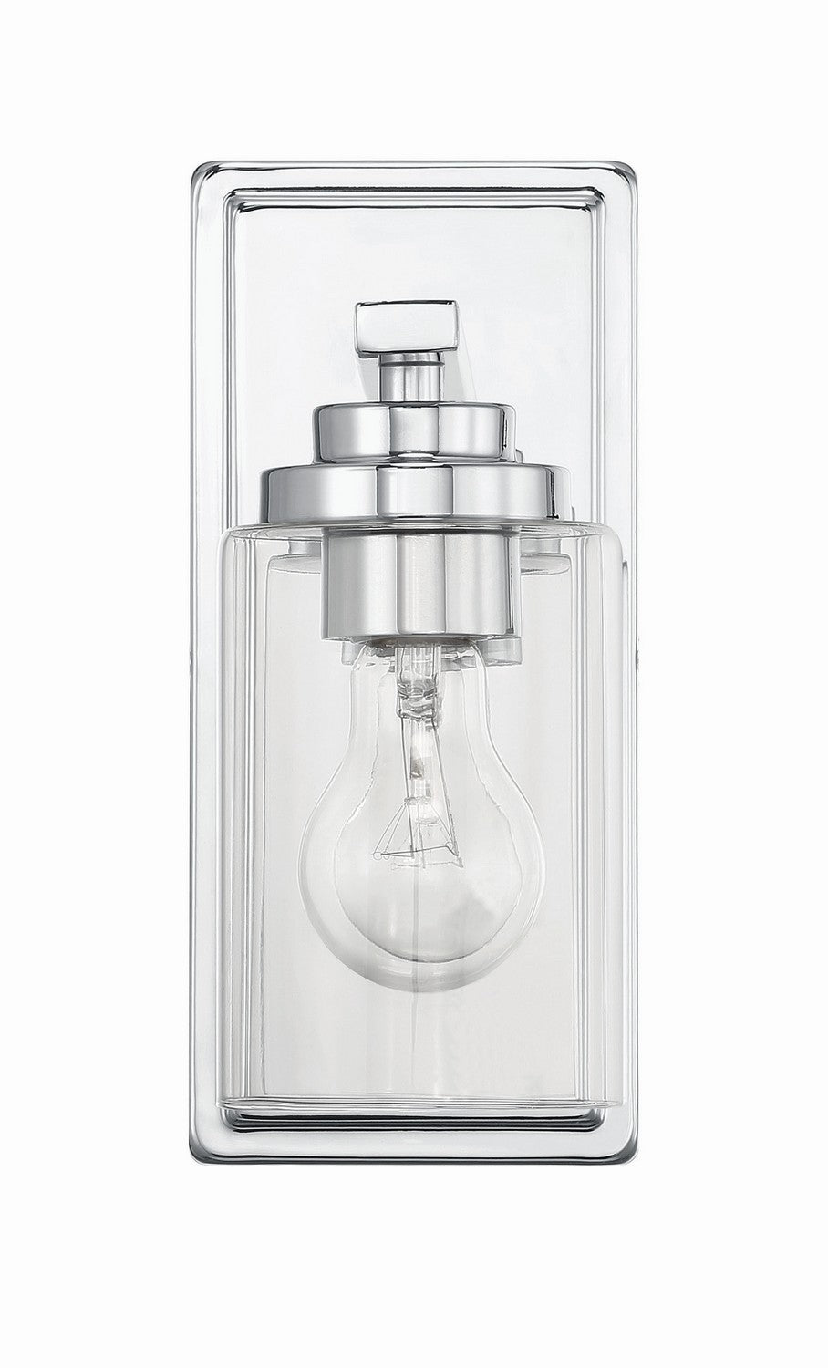 Clark One Light Wall Sconce in Chrome