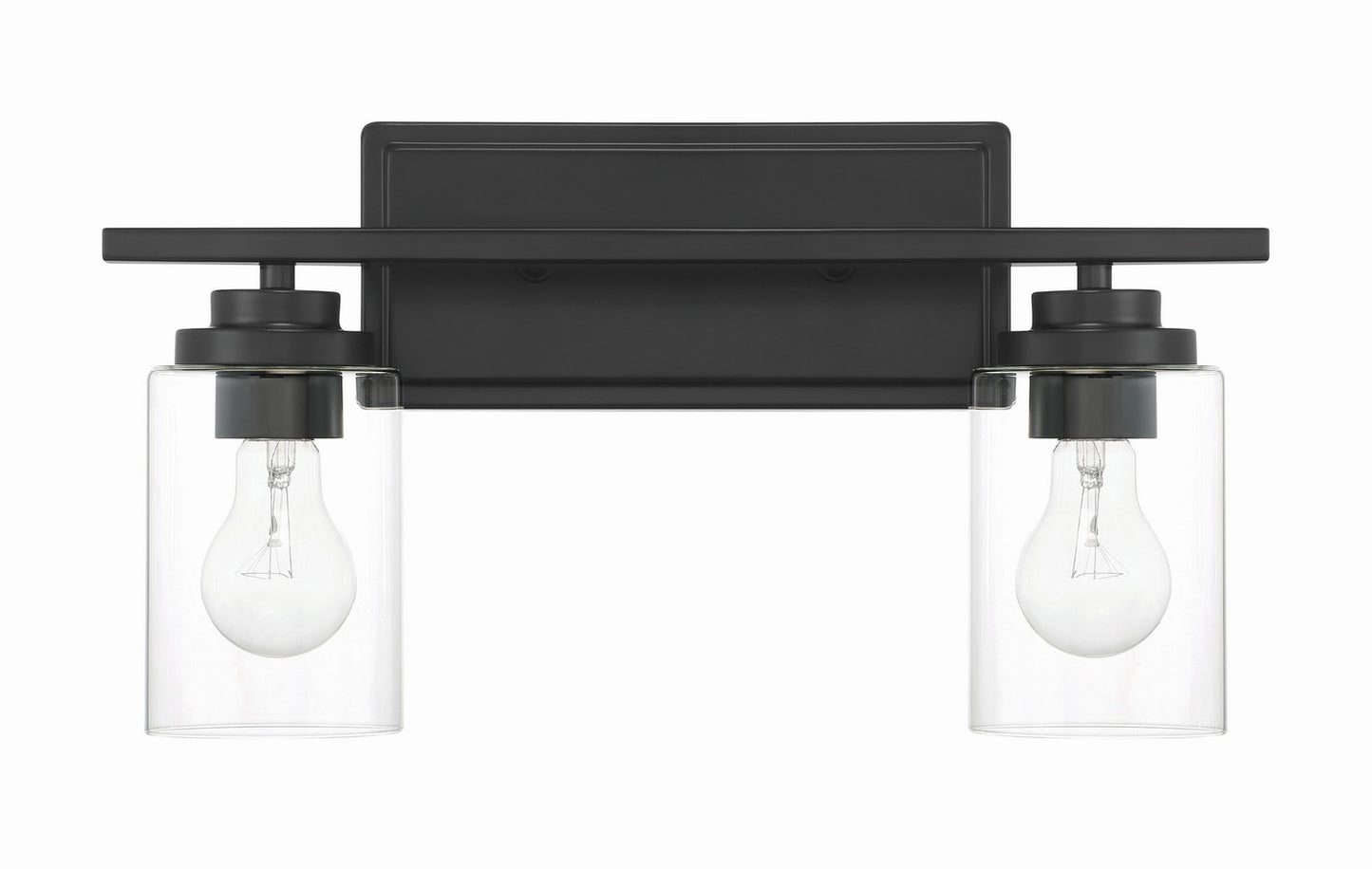 Craftmade - 20417FB2 - Two Light Vanity - Clark - Flat Black