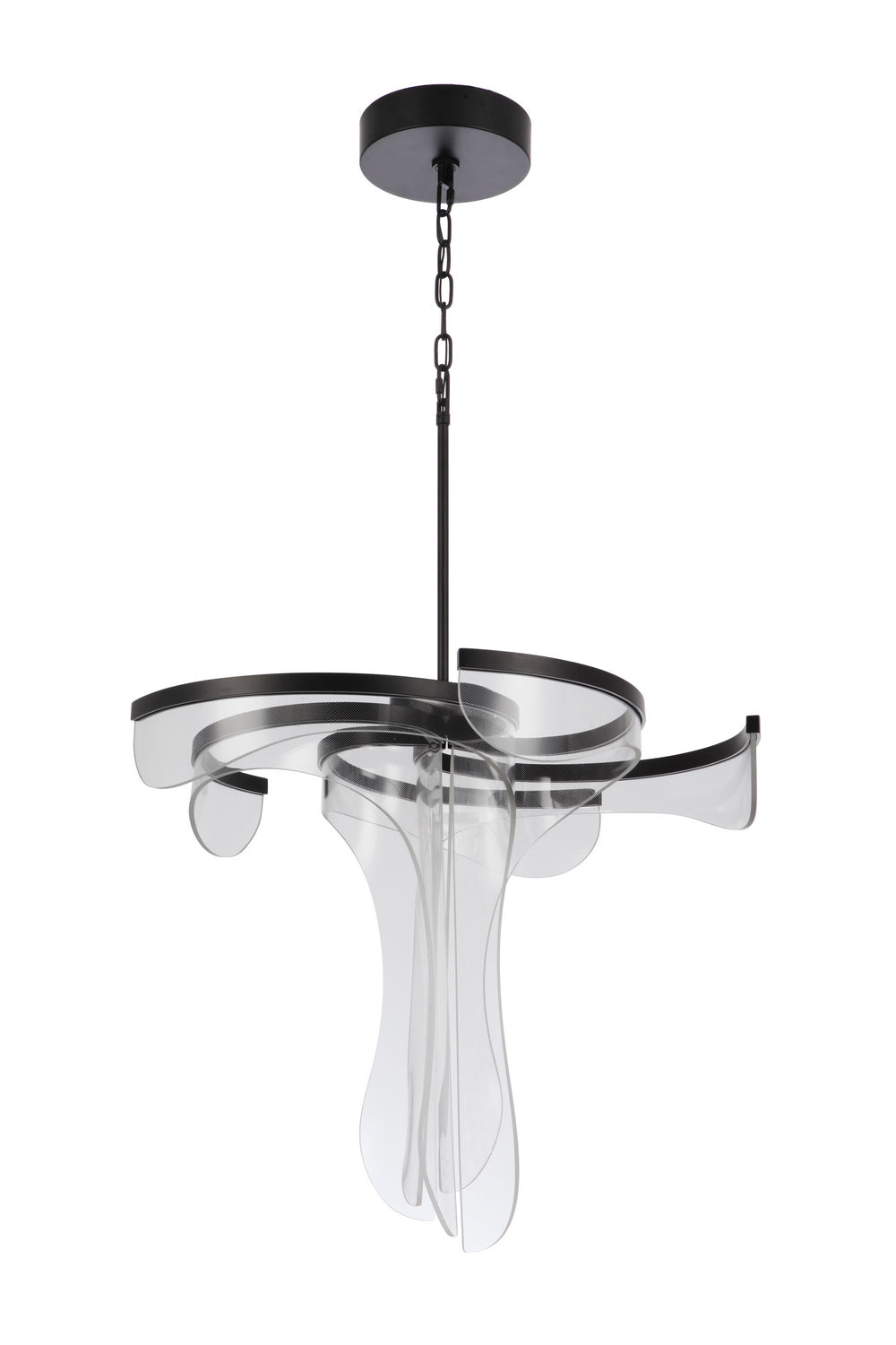 Estrella LED Pendant in Flat Black