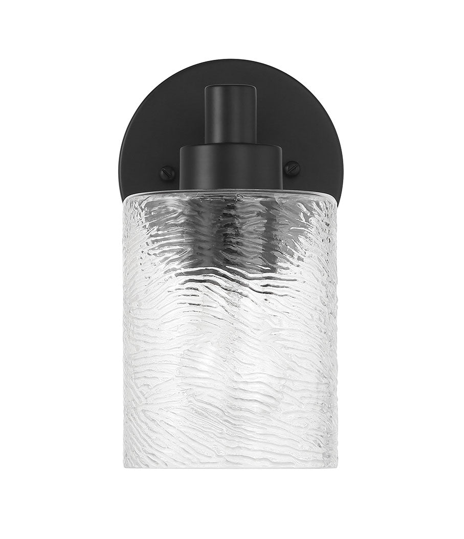 Lyndsey One Light Wall Sconce in Flat Black