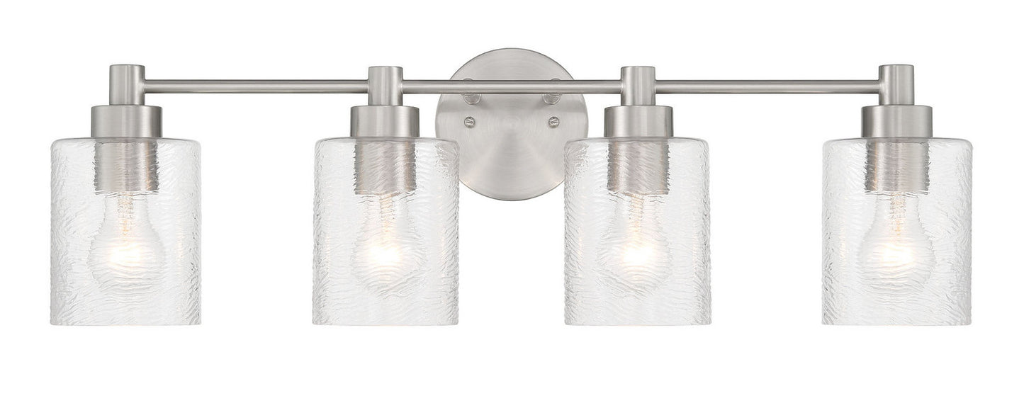 Craftmade - 60204-BNK - Four Light Vanity - Lyndsey - Brushed Polished Nickel