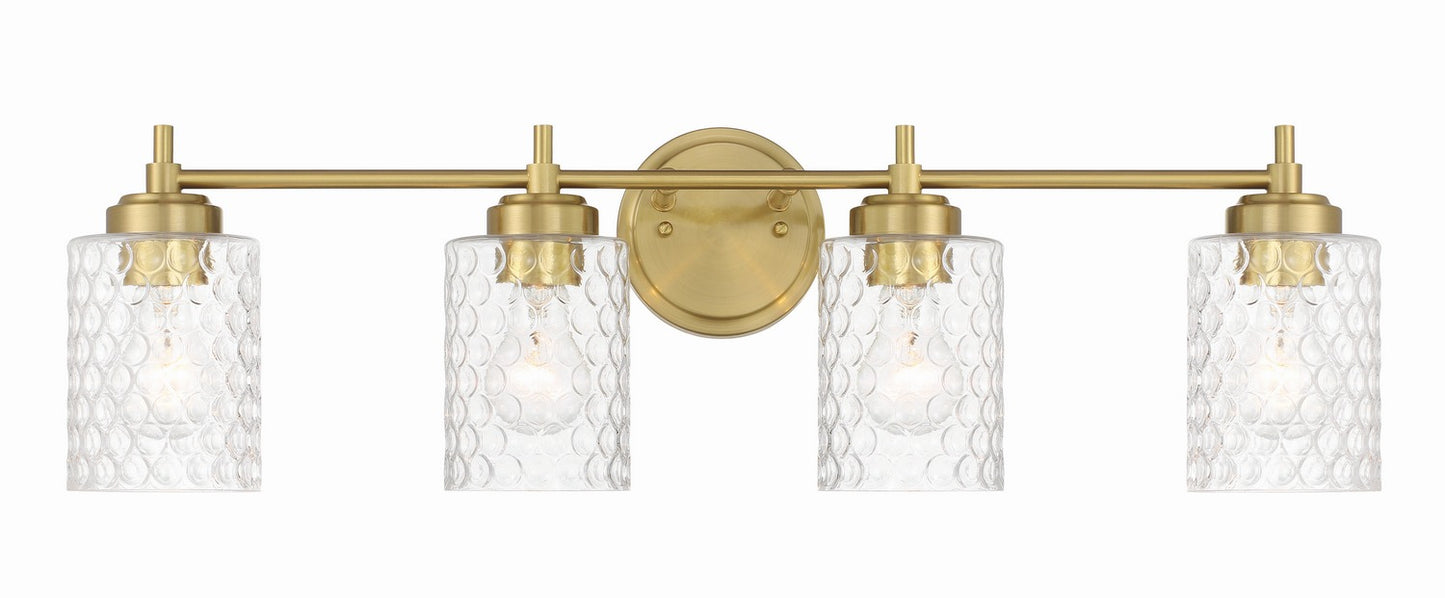 Craftmade - 60504-SB - Four Light Vanity - Claire - Satin Brass
