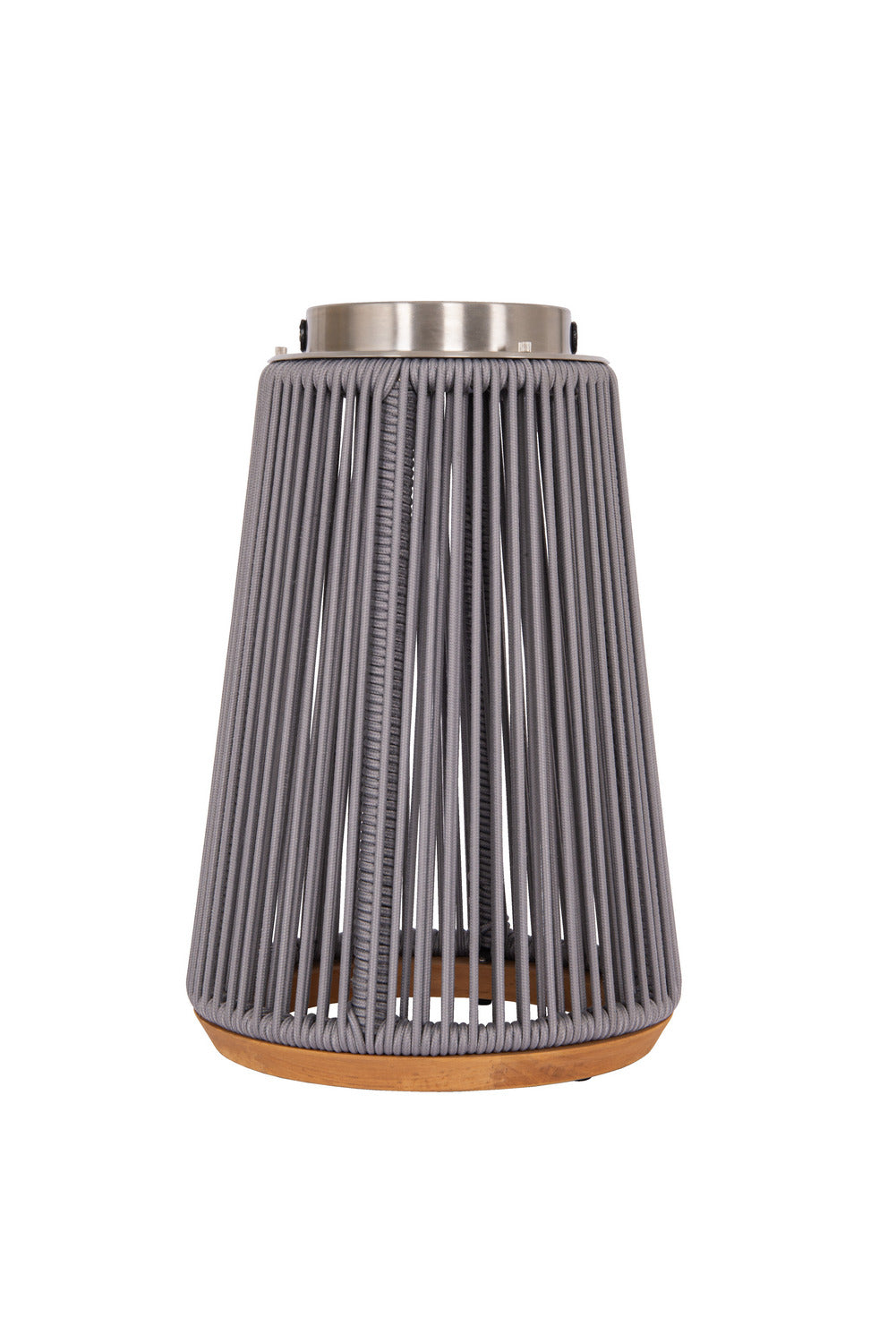 Sea Scape LED Outdoor Rechargeable Table Lamp in Stainless Steel
