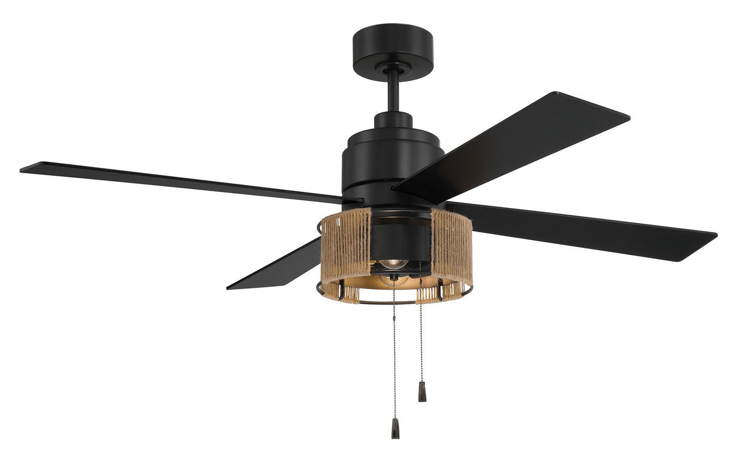 Kensey 52" Ceiling Fan in Flat Black