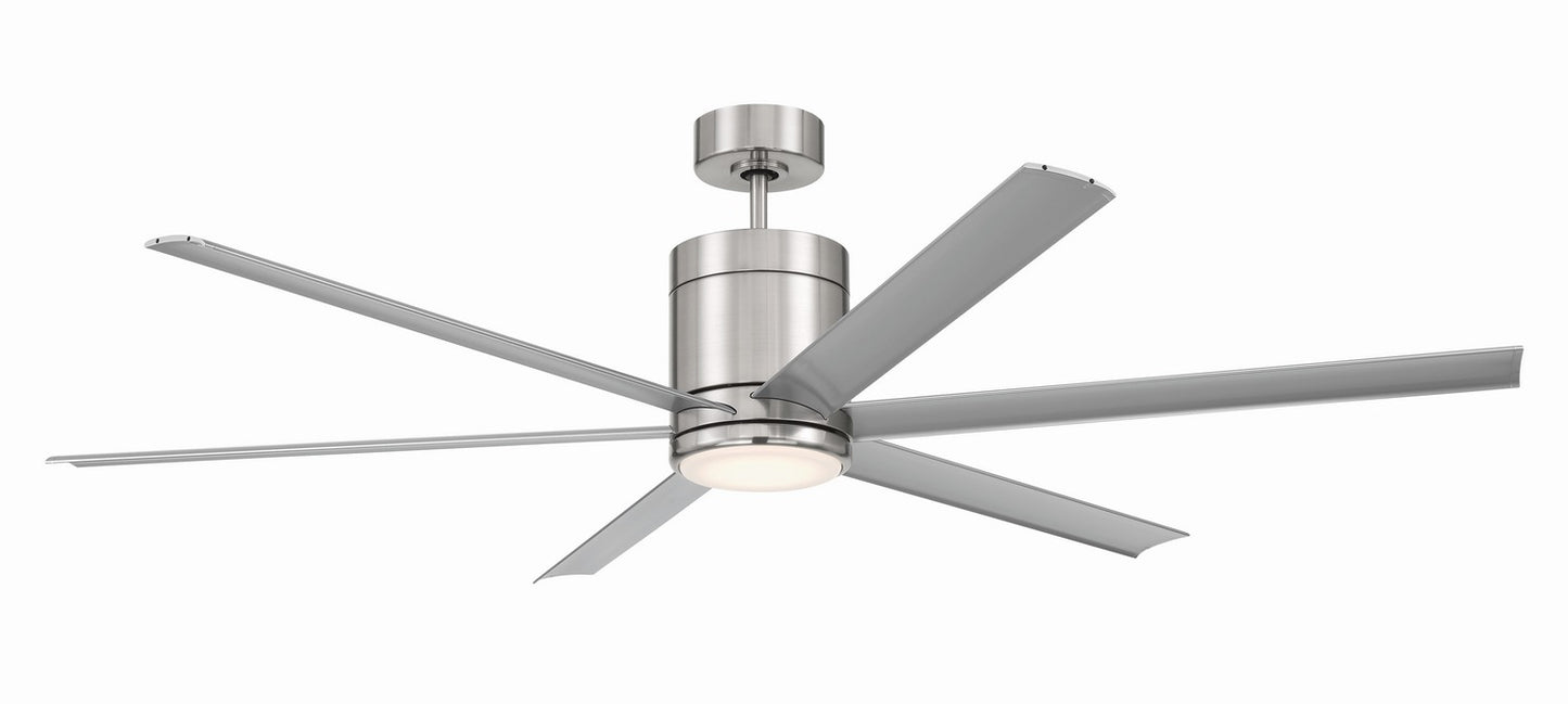 Craftmade - TTE65BNK6 - 65" Ceiling Fan - Tate - Brushed Polished Nickel