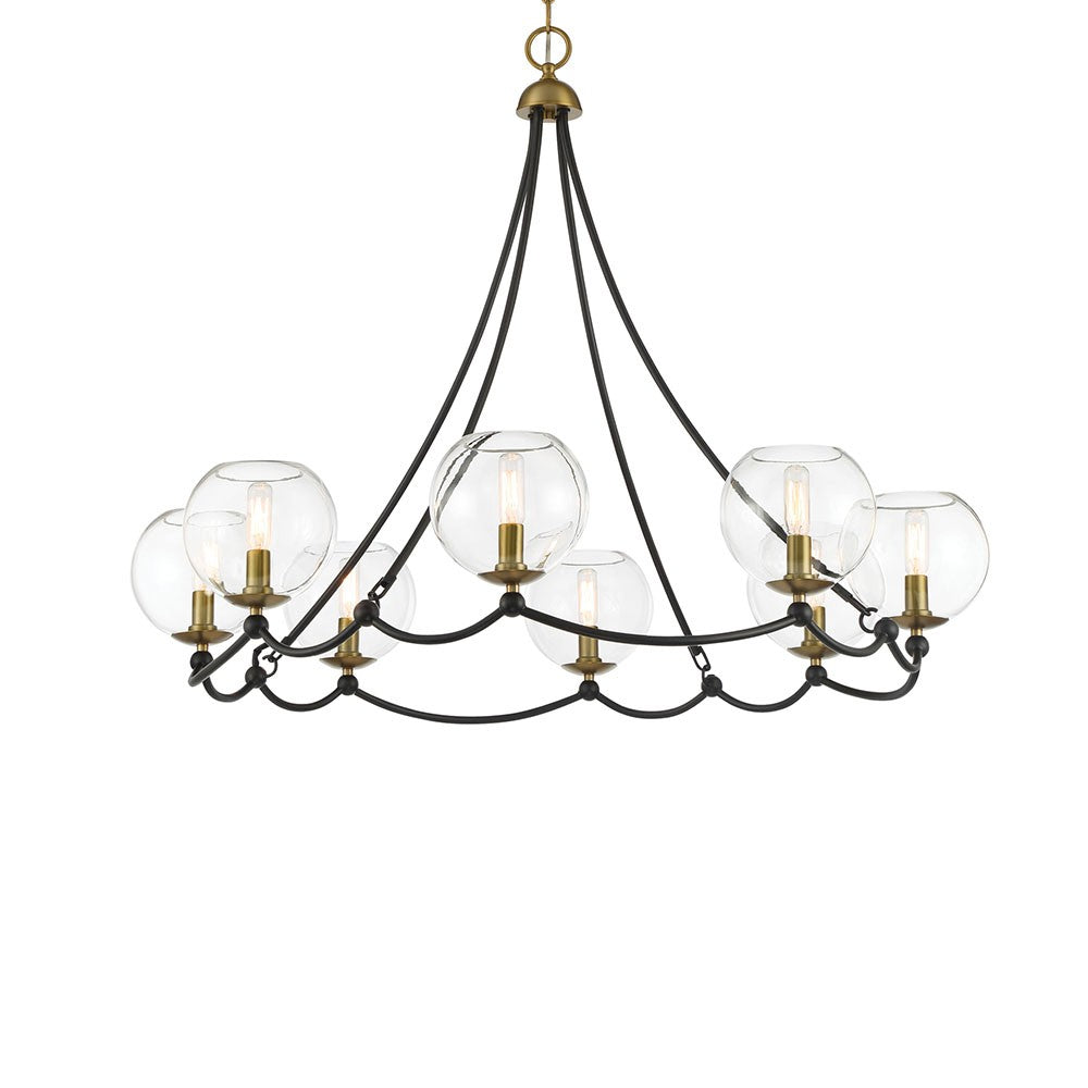 Kearney Park Eight Light Chandelier in Coal