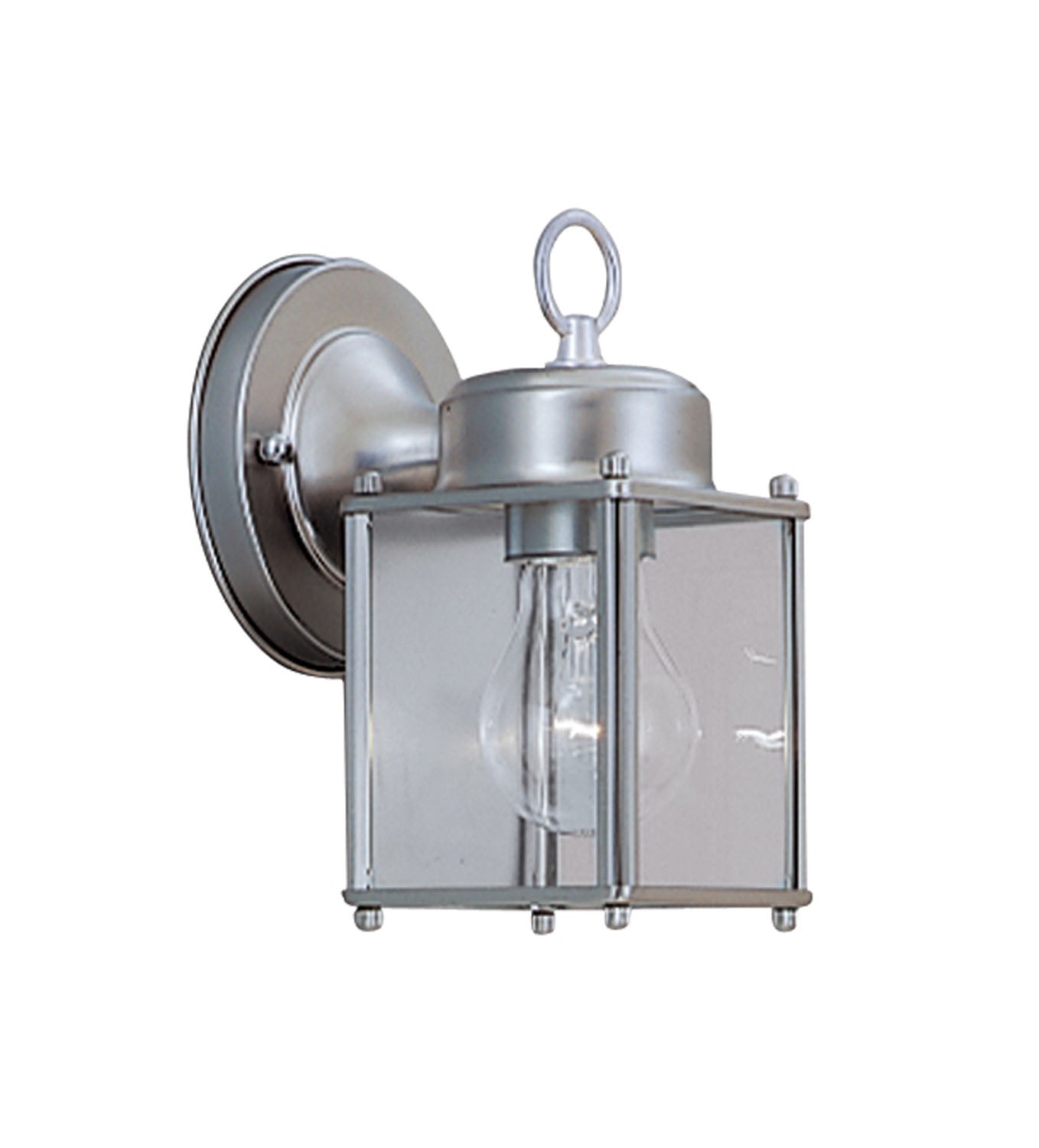 Basic Porch One Light Wall Lantern in Pewter