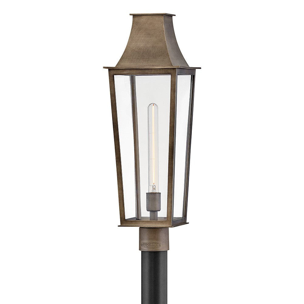Georgetown LED Post Mount in Burnished Bronze
