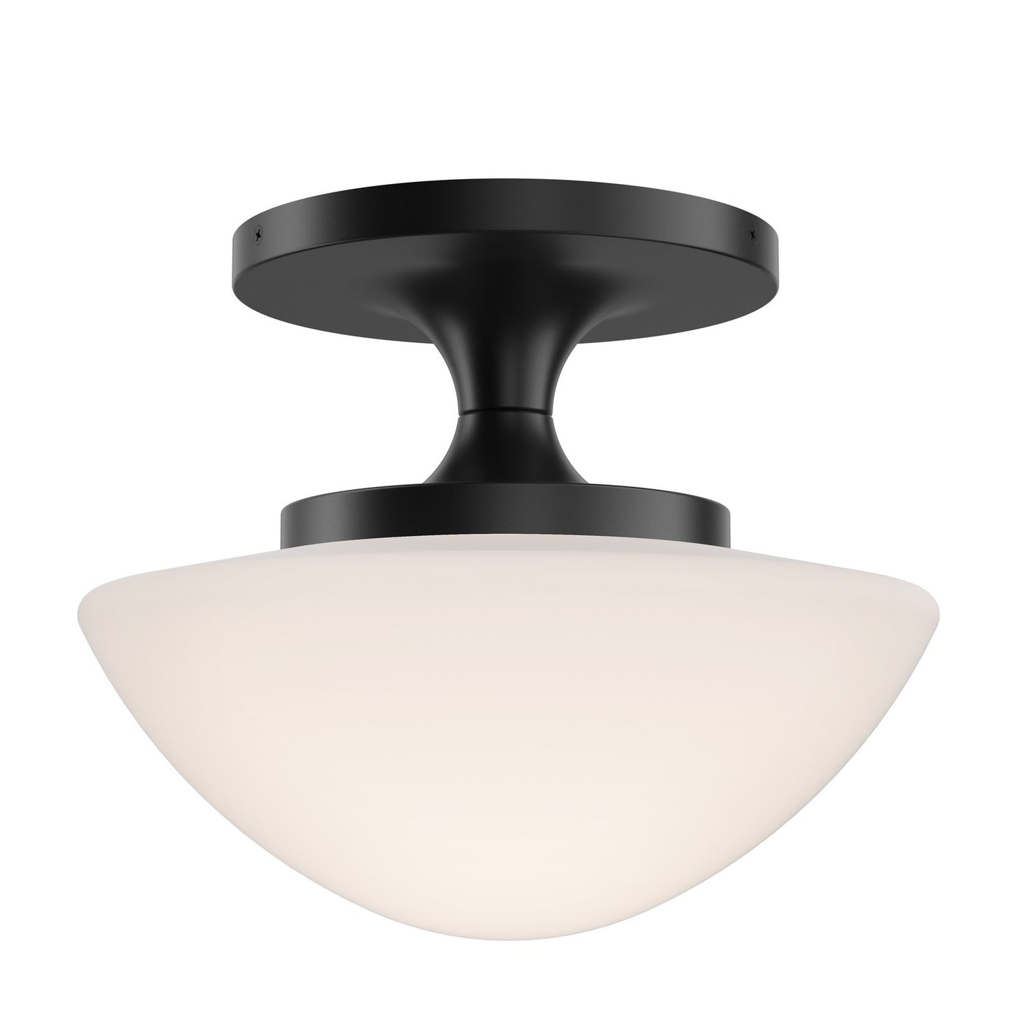 Knox LED Semi-Flush Mount in Black
