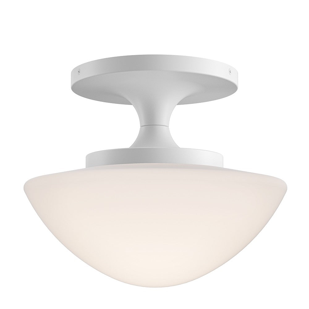 Knox LED Semi-Flush Mount in Chalk White