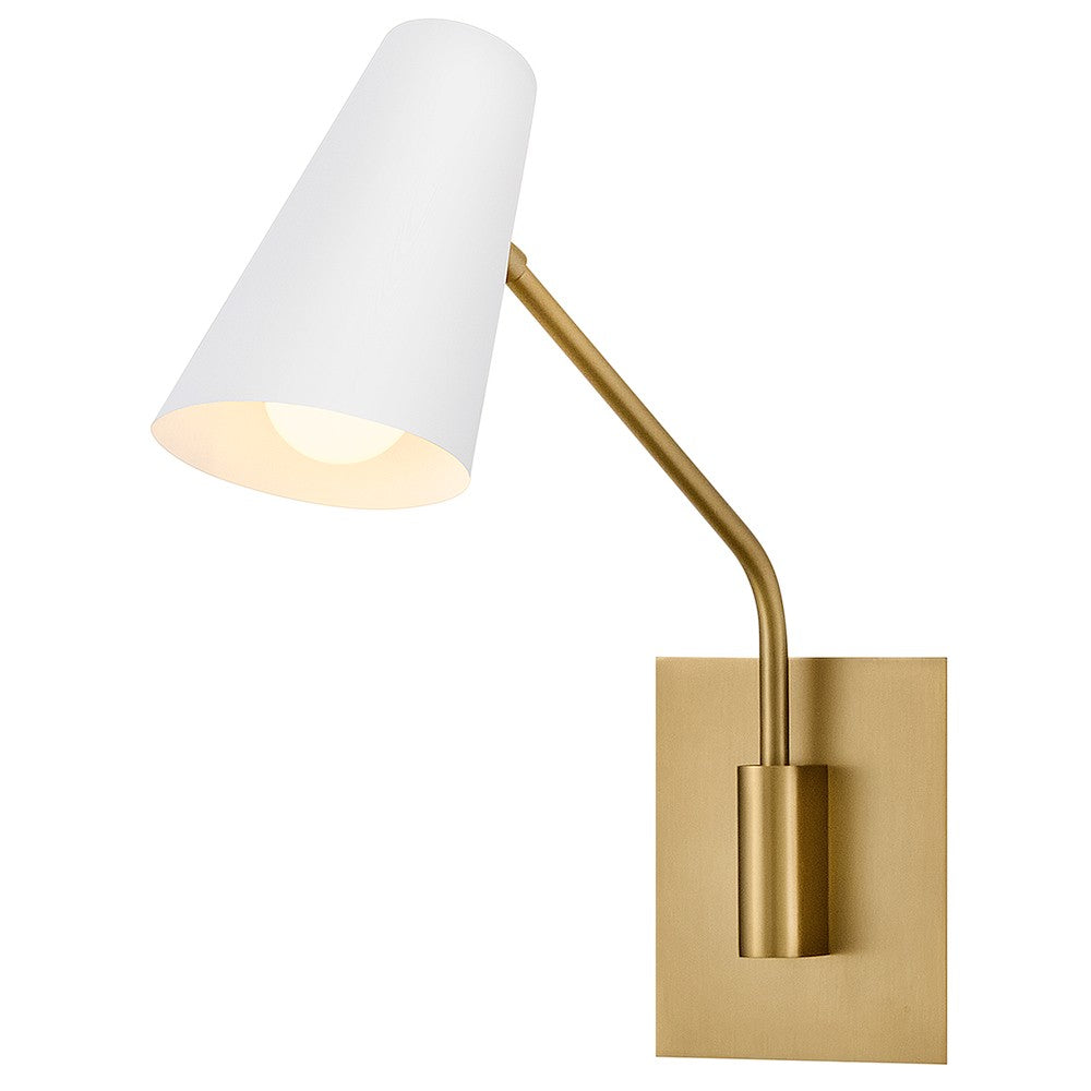 Bray LED Wall Sconce in Lacquered Brass