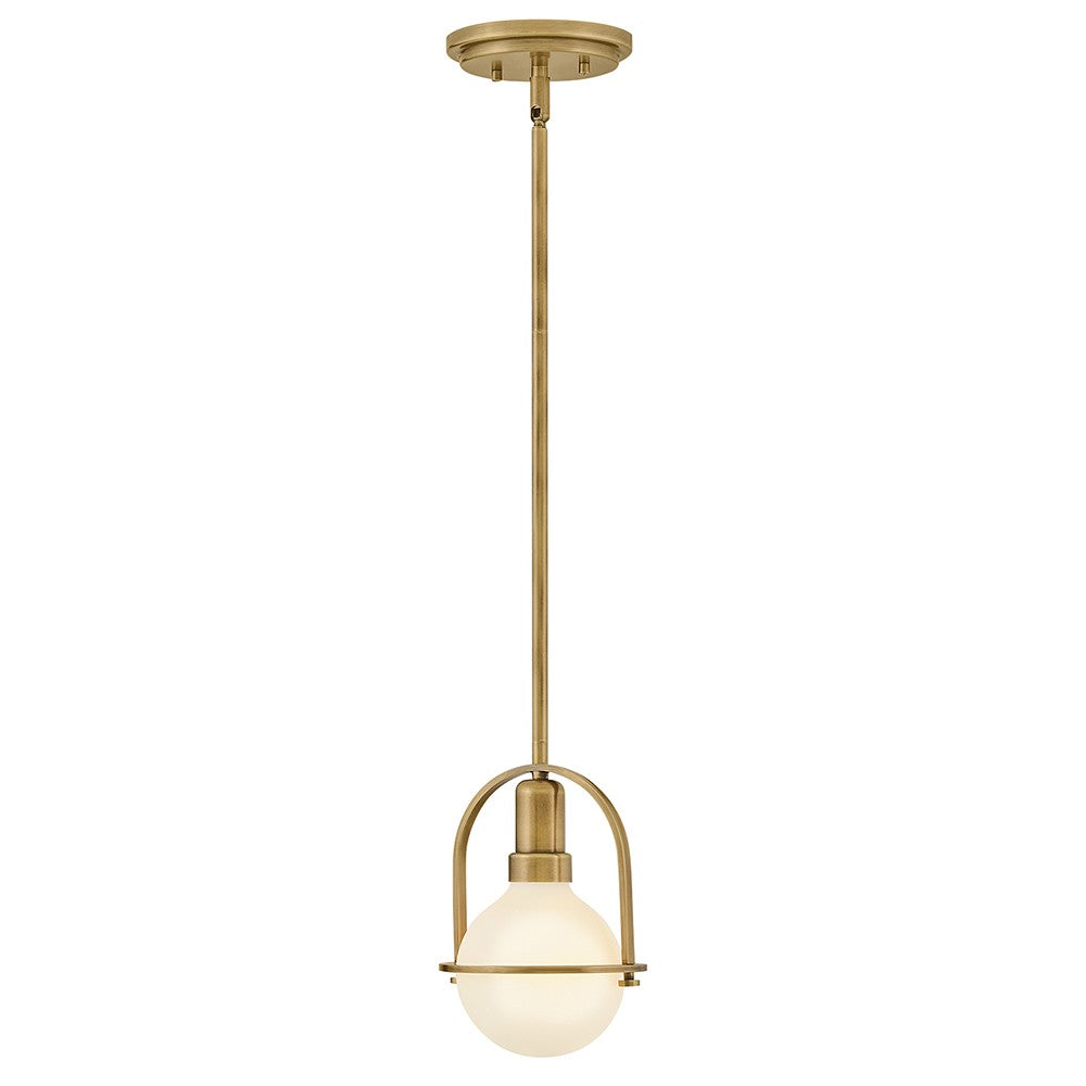 Somerset LED Convertible Semi-Flush Mount in Heritage Brass