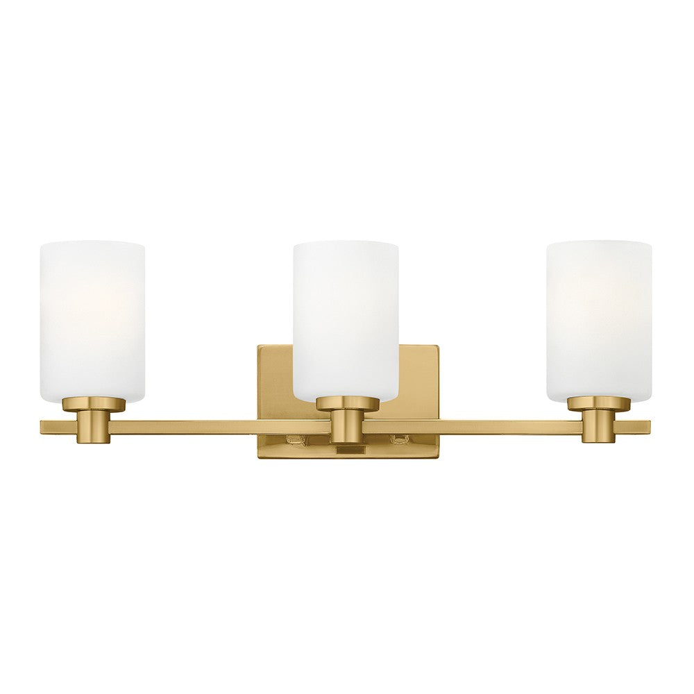 Karlie LED Vanity in Lacquered Brass
