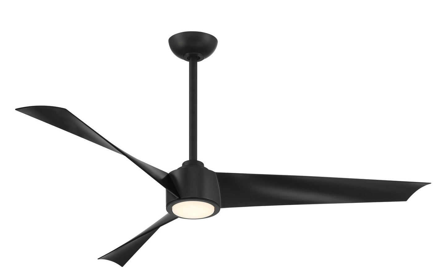 Pike 56"Ceiling Fan in Coal Black