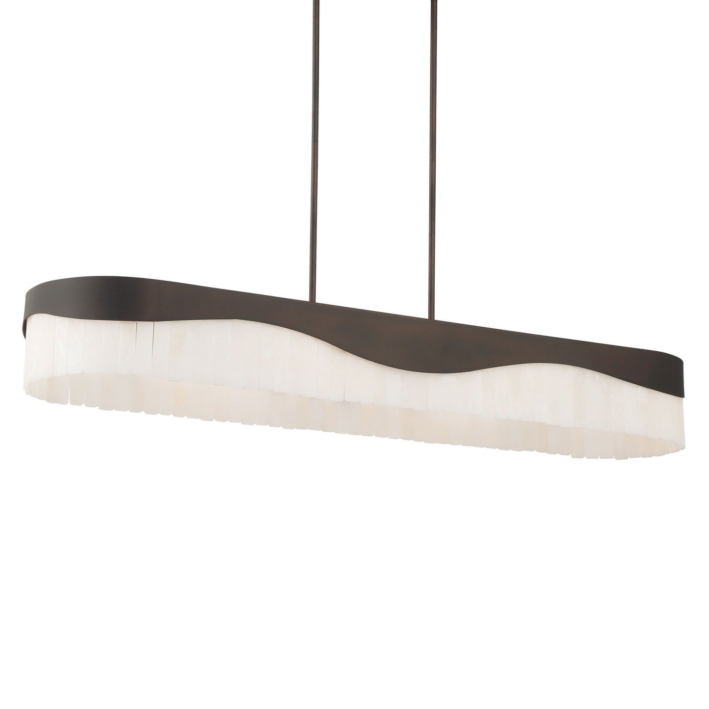 Sway Six Light Island Pendant in Dark Bronze