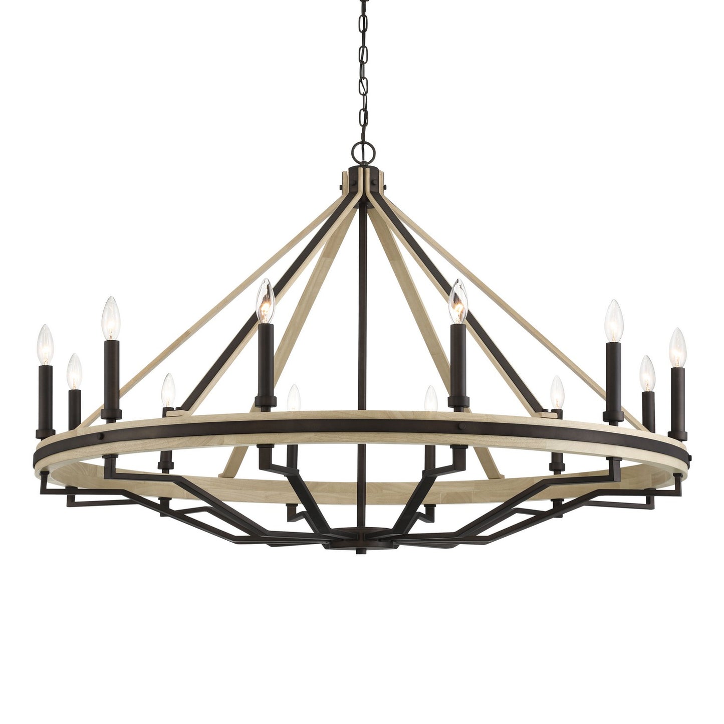 Sonoma 12 Light Chandelier in Dark Bronze