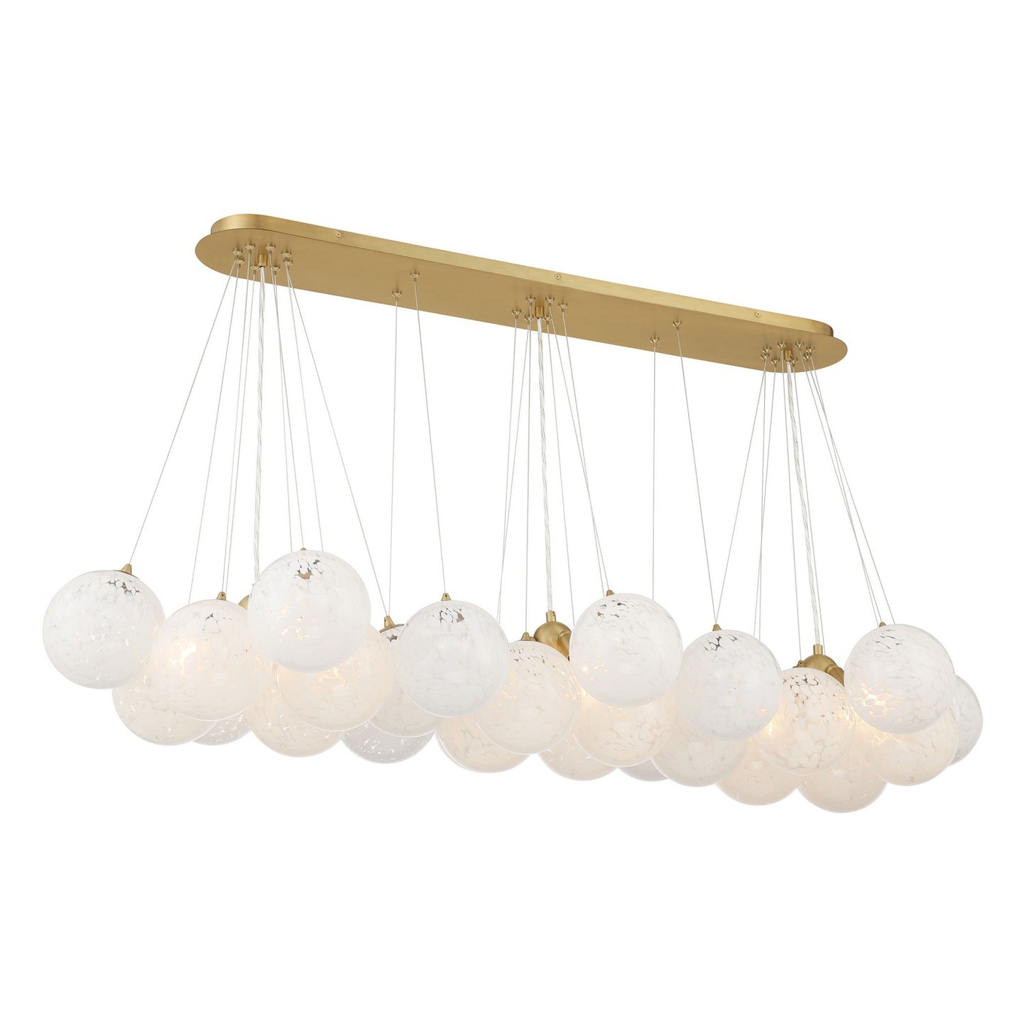Langford 12 Light Island Pendant in Legacy Brass