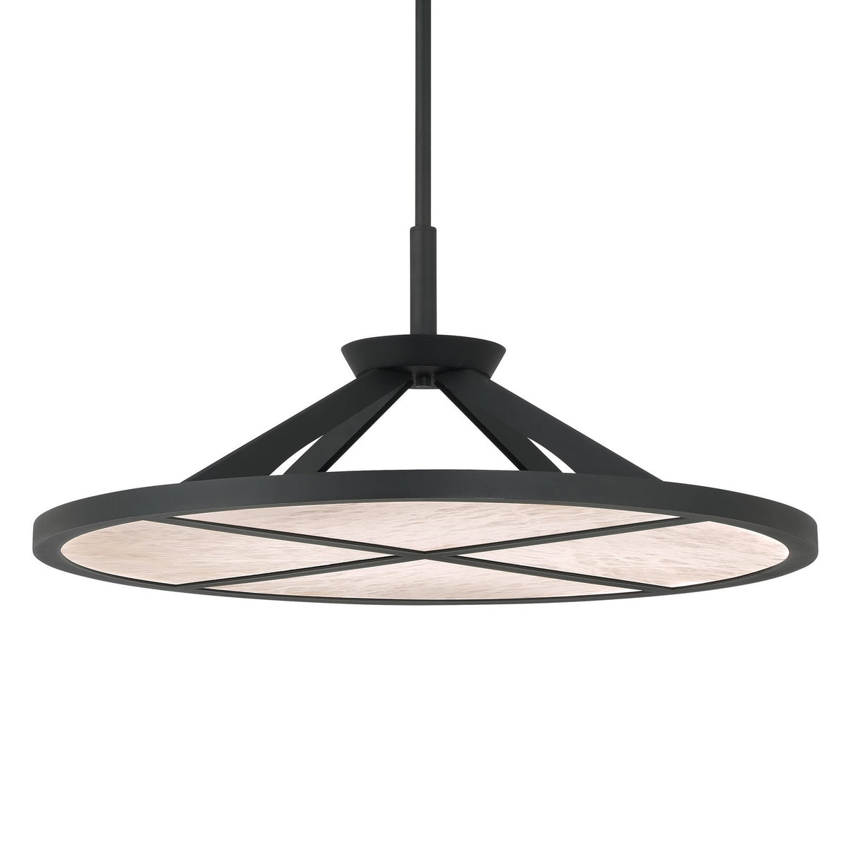 Stiles LED Pendant in Sand Coal Black