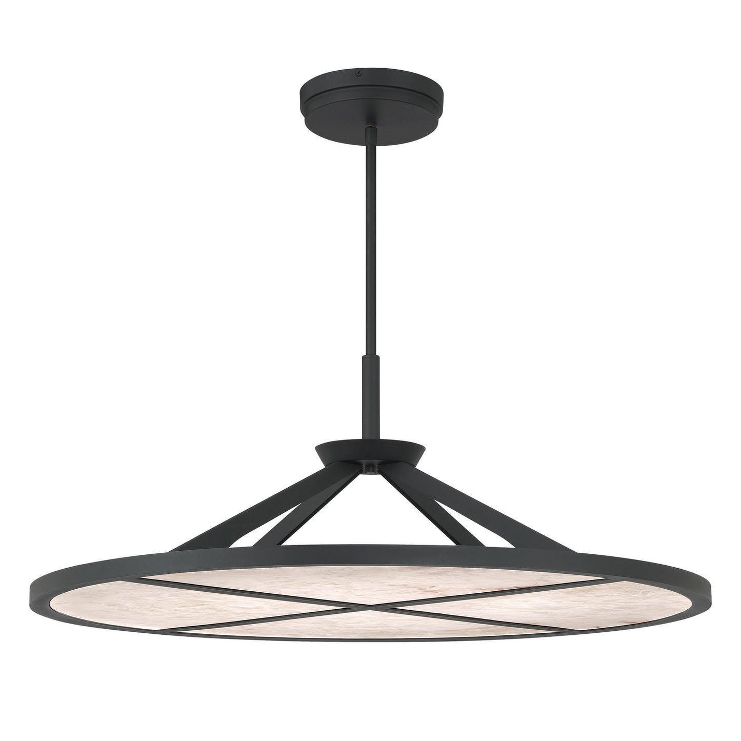 Stiles LED Pendant in Sand Coal Black