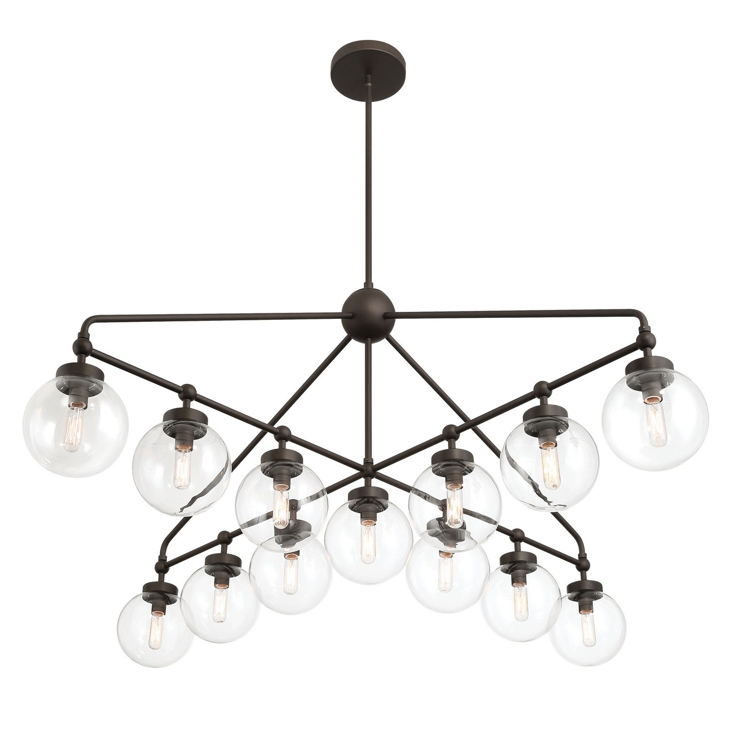 Stella 13 Light Chandelier in Dark Bronze