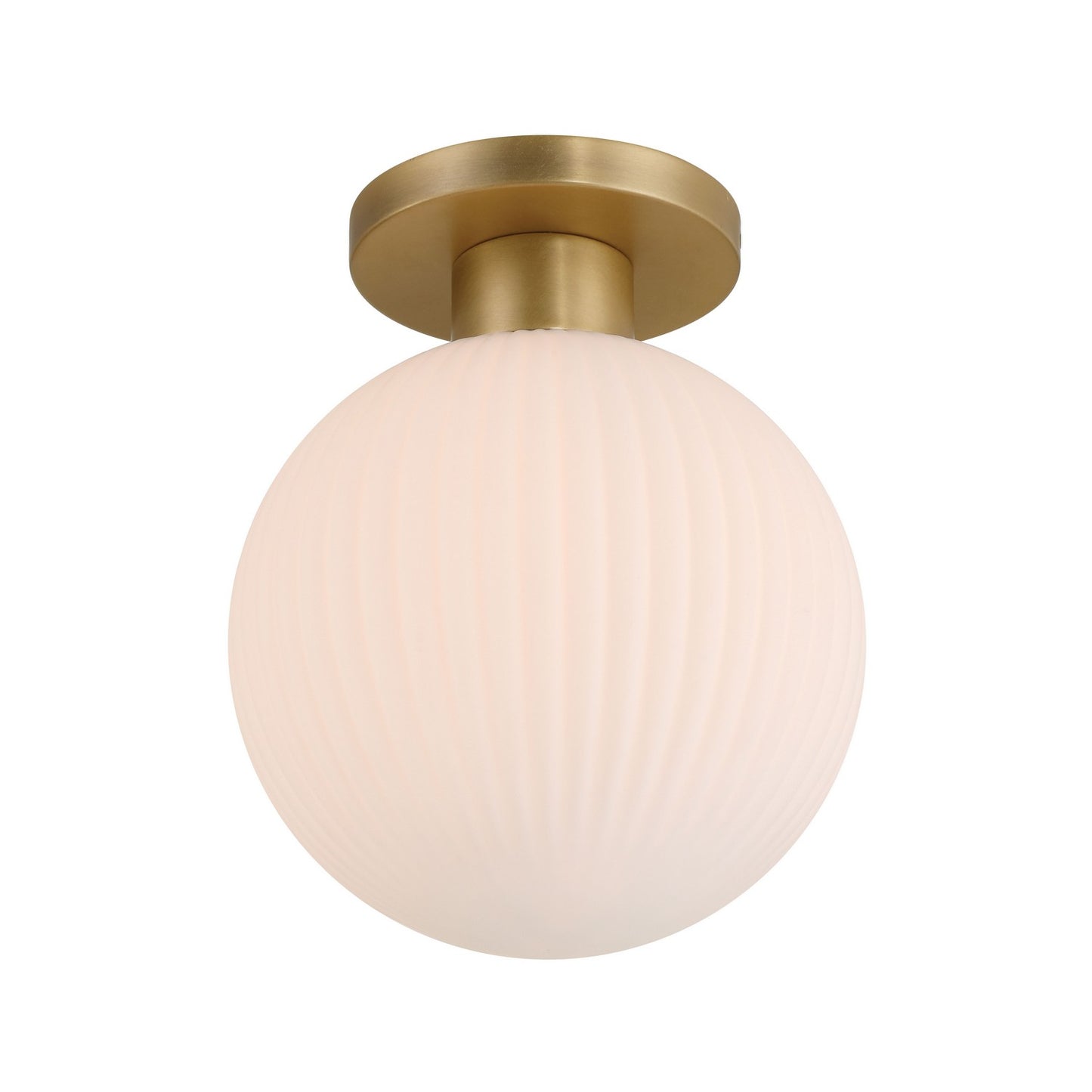 Fenton One Light Flush Mount in Legacy Brass