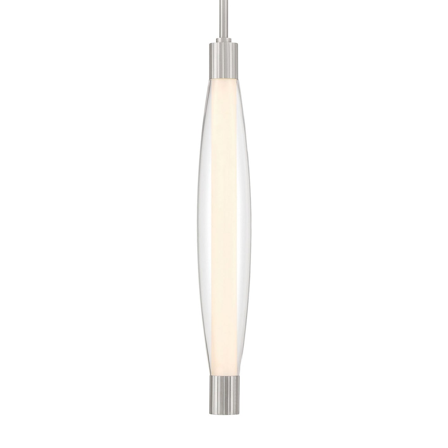 Verto LED Pendant in Brushed Nickel