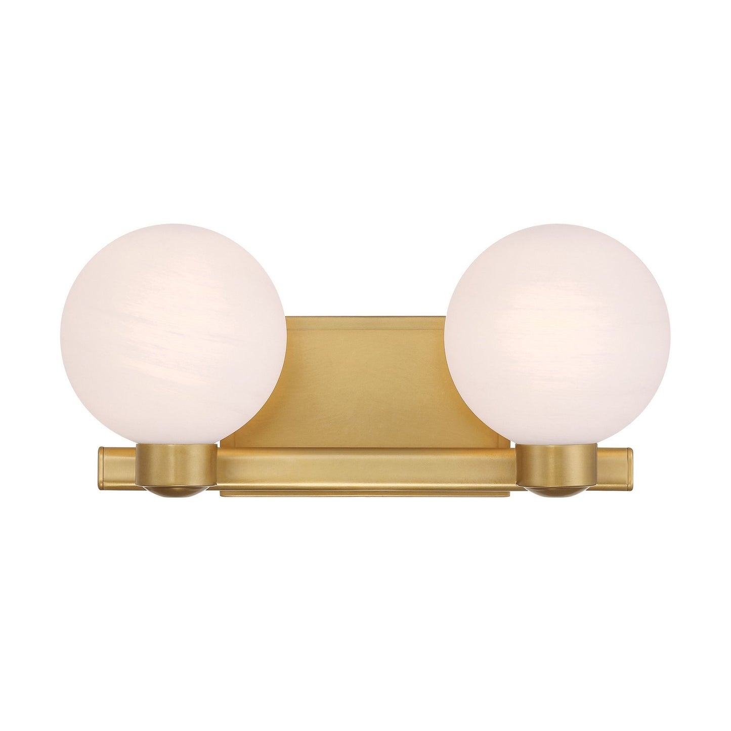 Mooncrest Two Light Vanity in Legacy Brass