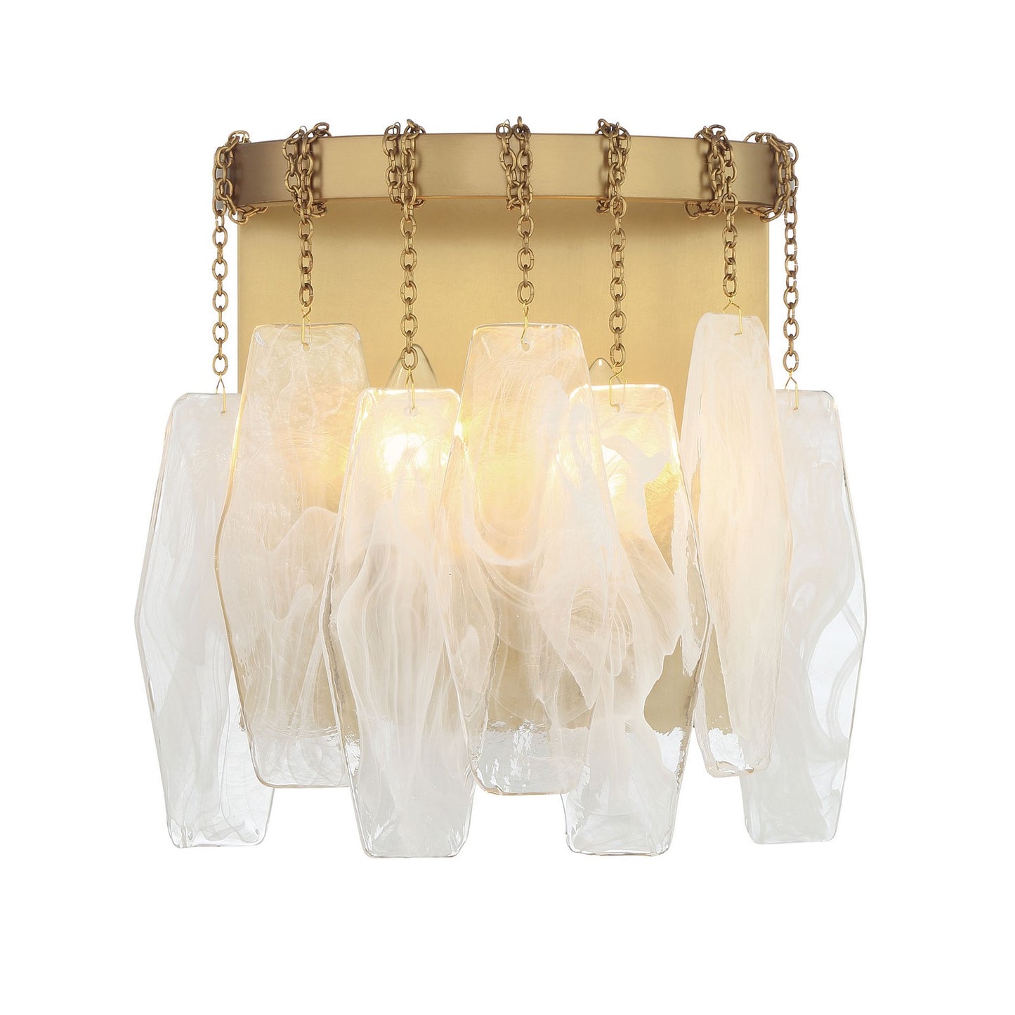 Willow Two Light Wall Sconce in Legacy Brass