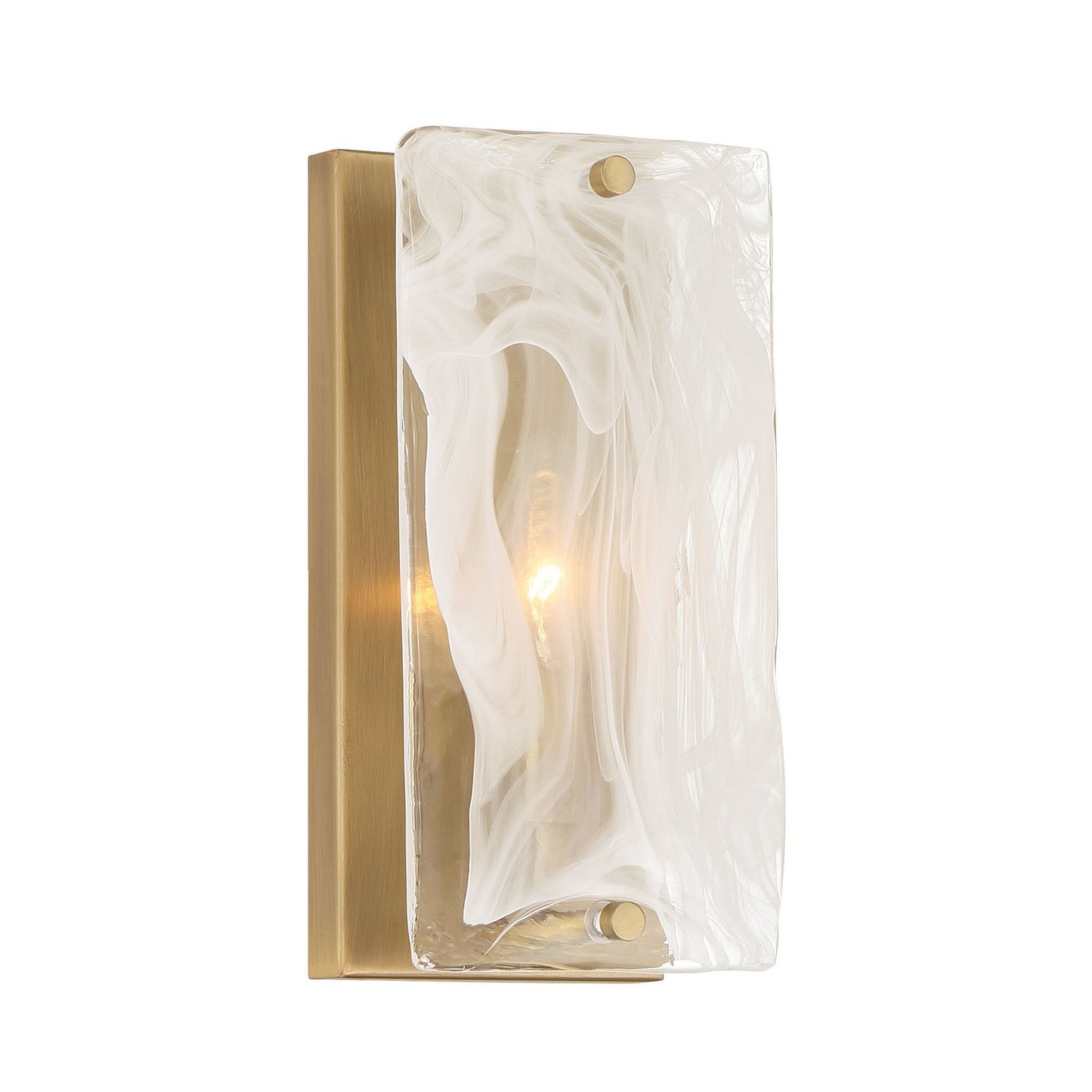 Veil One Light Wall Sconce in Legacy Brass