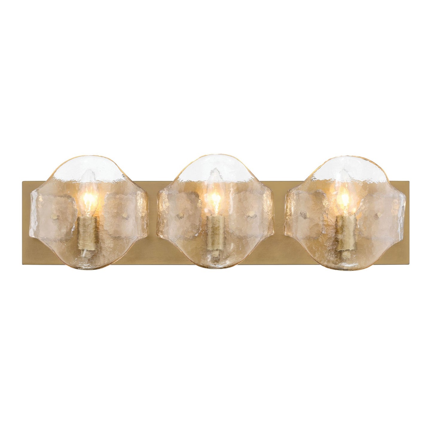 Elora Three Light Vanity in Legacy Brass