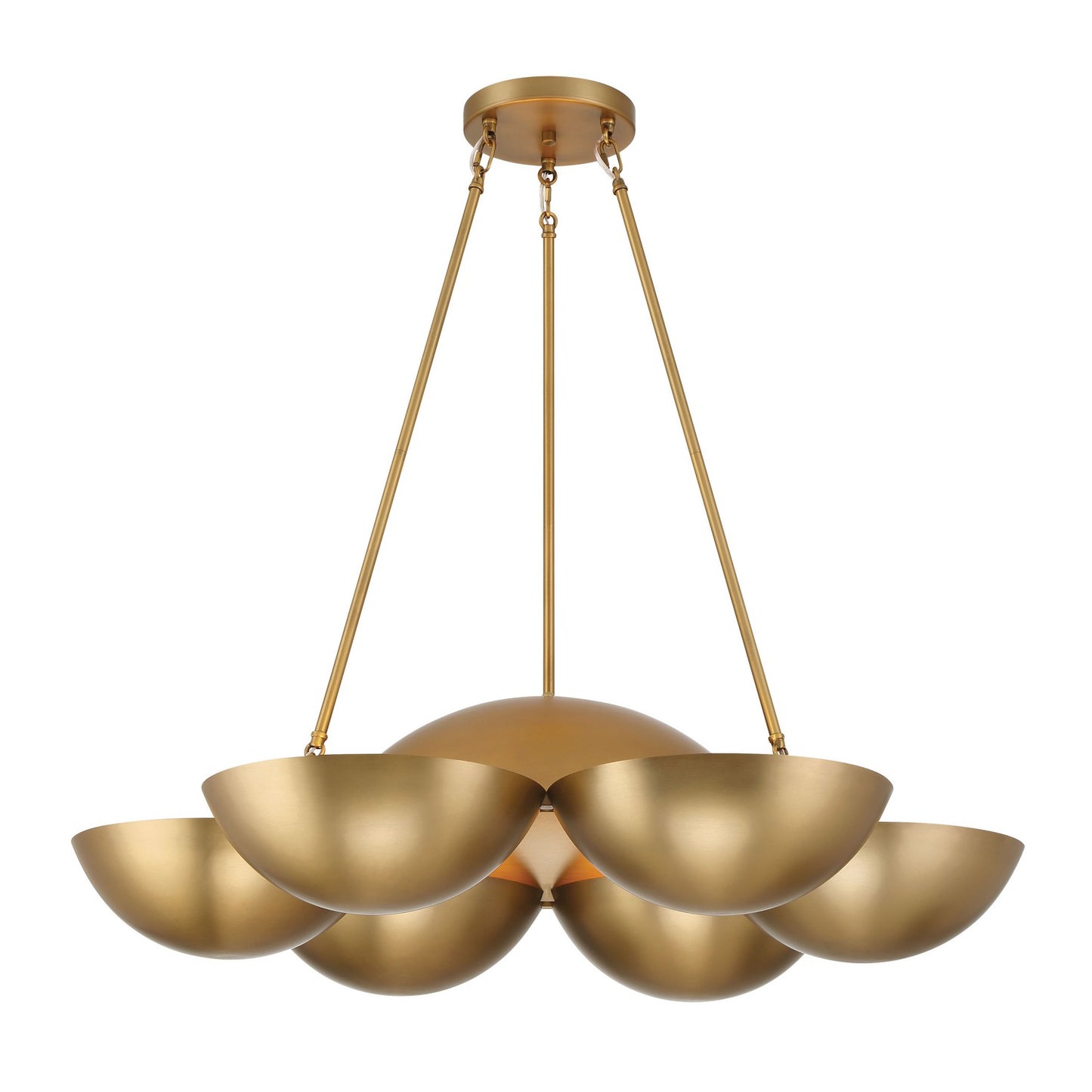 Ivy Lane Six Light Chandelier in Legacy Brass