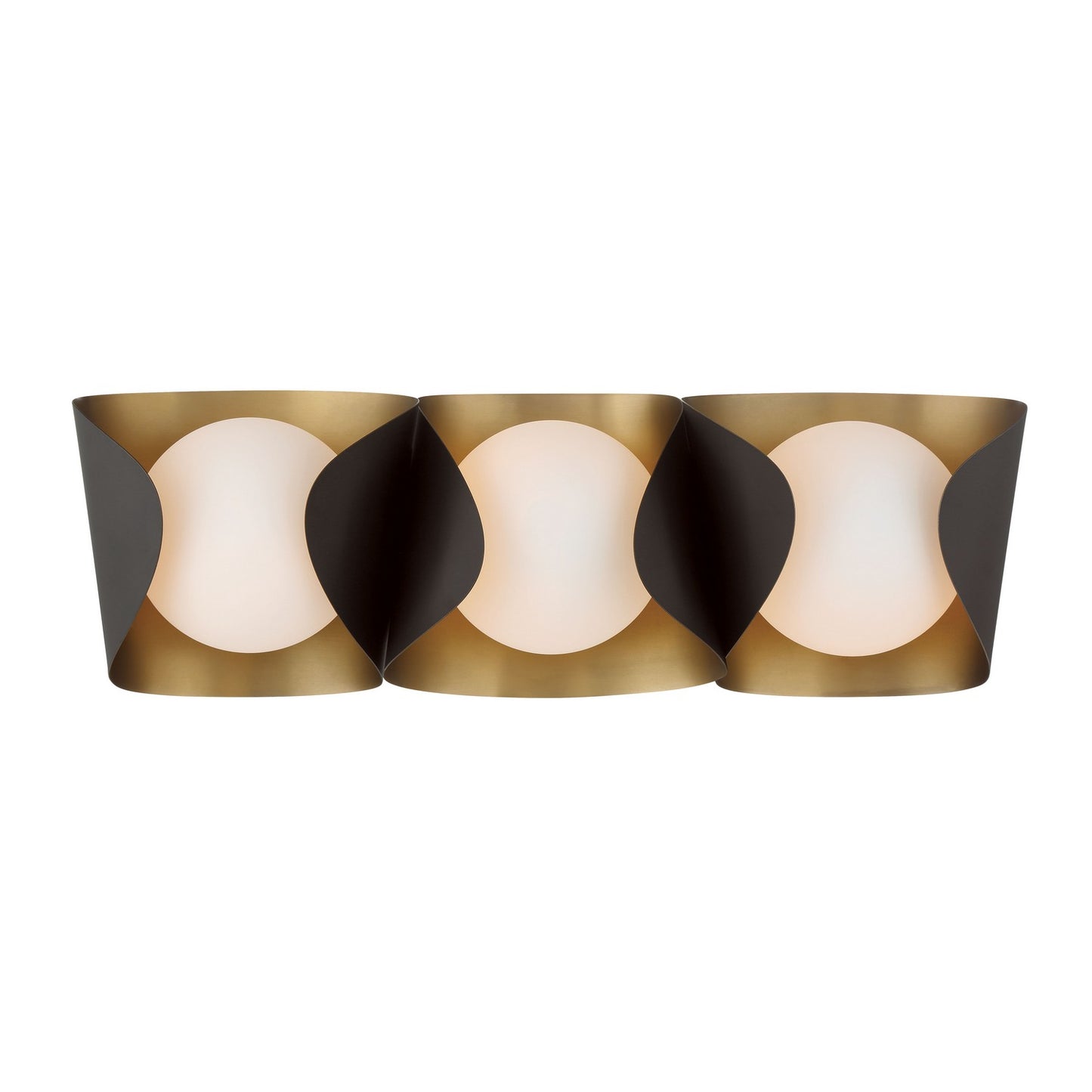 Flare Three Light Vanity in Dark Bronze