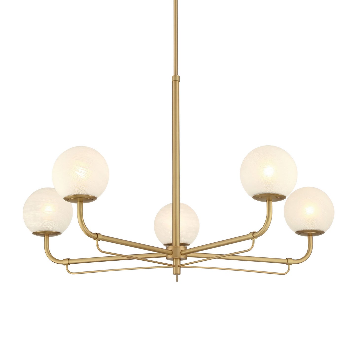 Whitehall Five Light Chandelier in Legacy Brass