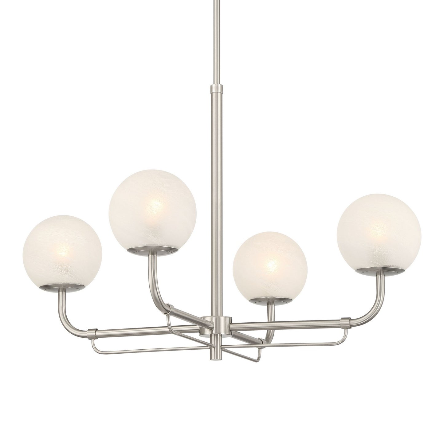 Whitehall Four Light Chandelier in Brushed Nickel