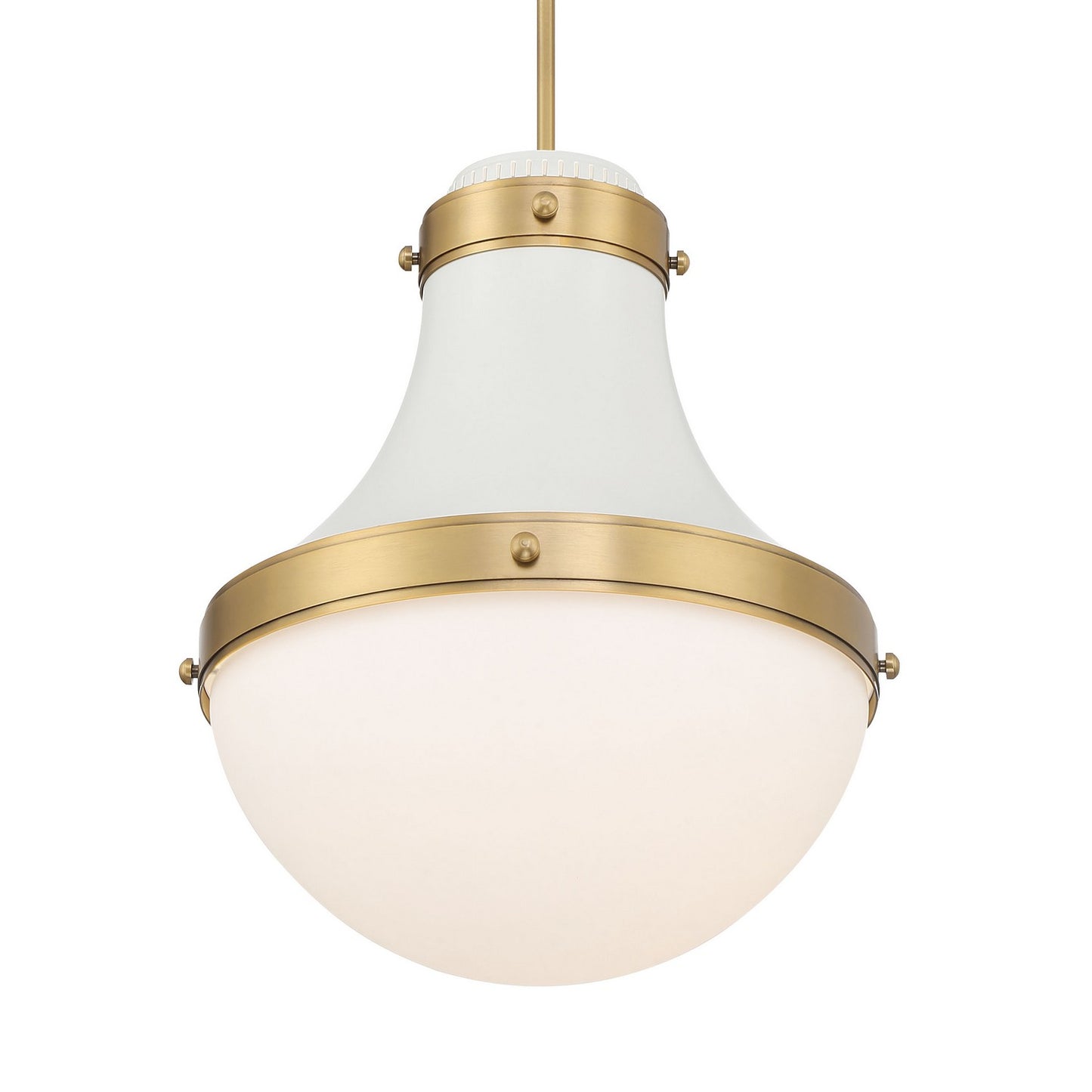 Purelight One Light Pendant in Off White Cream