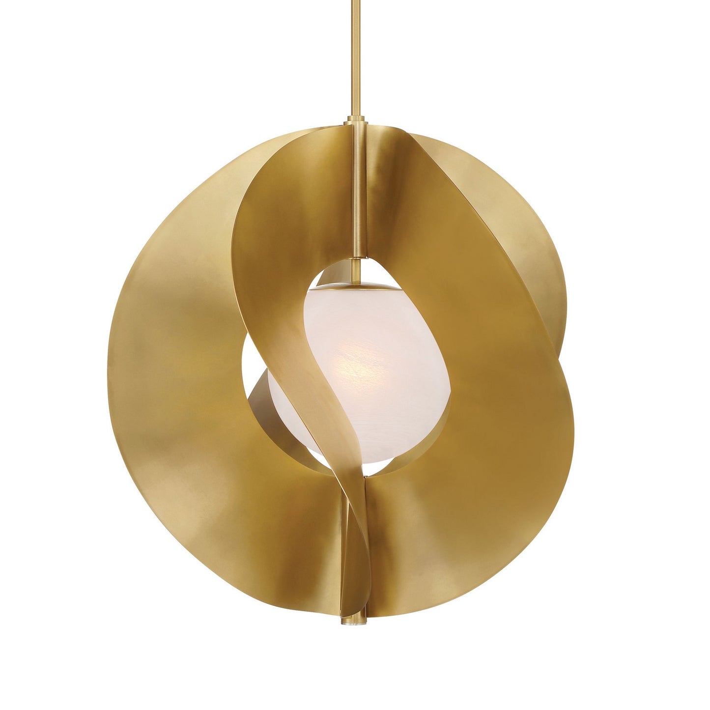 Gloria One Light Pendant in Legacy Brass