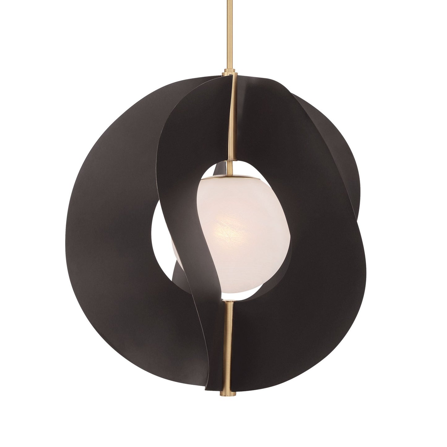 Gloria One Light Pendant in Dark Bronze