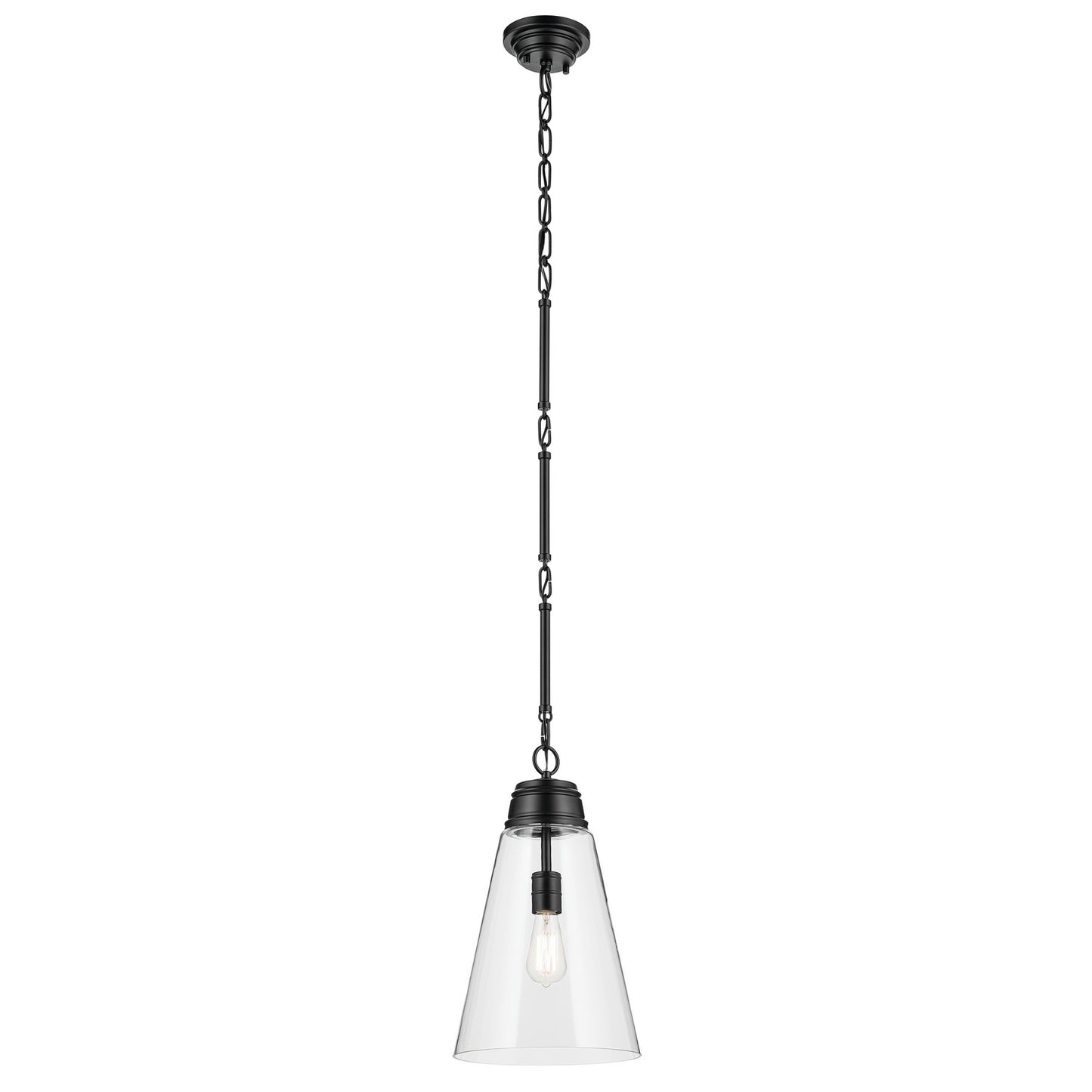 Marsailli One Light Pendant in Black