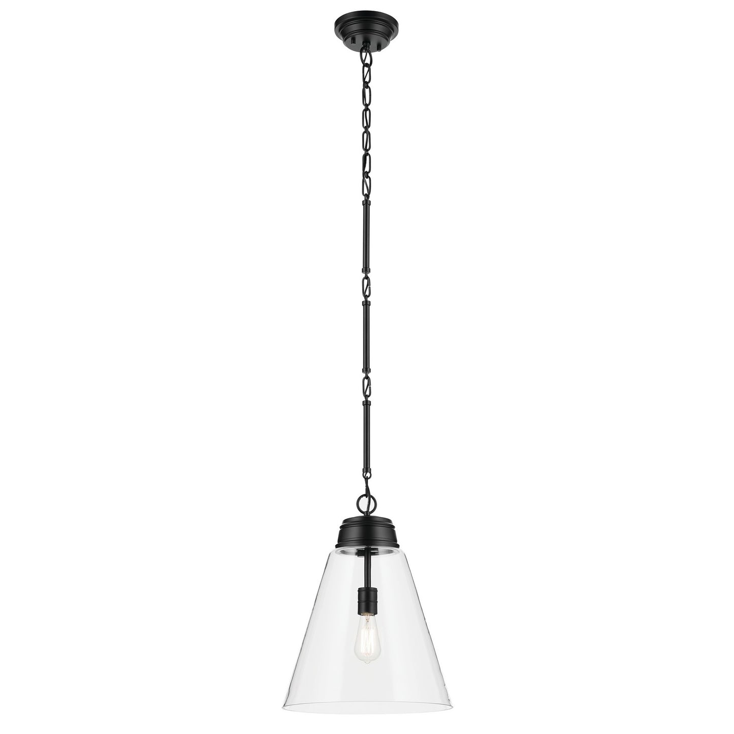 Marsailli One Light Pendant in Black