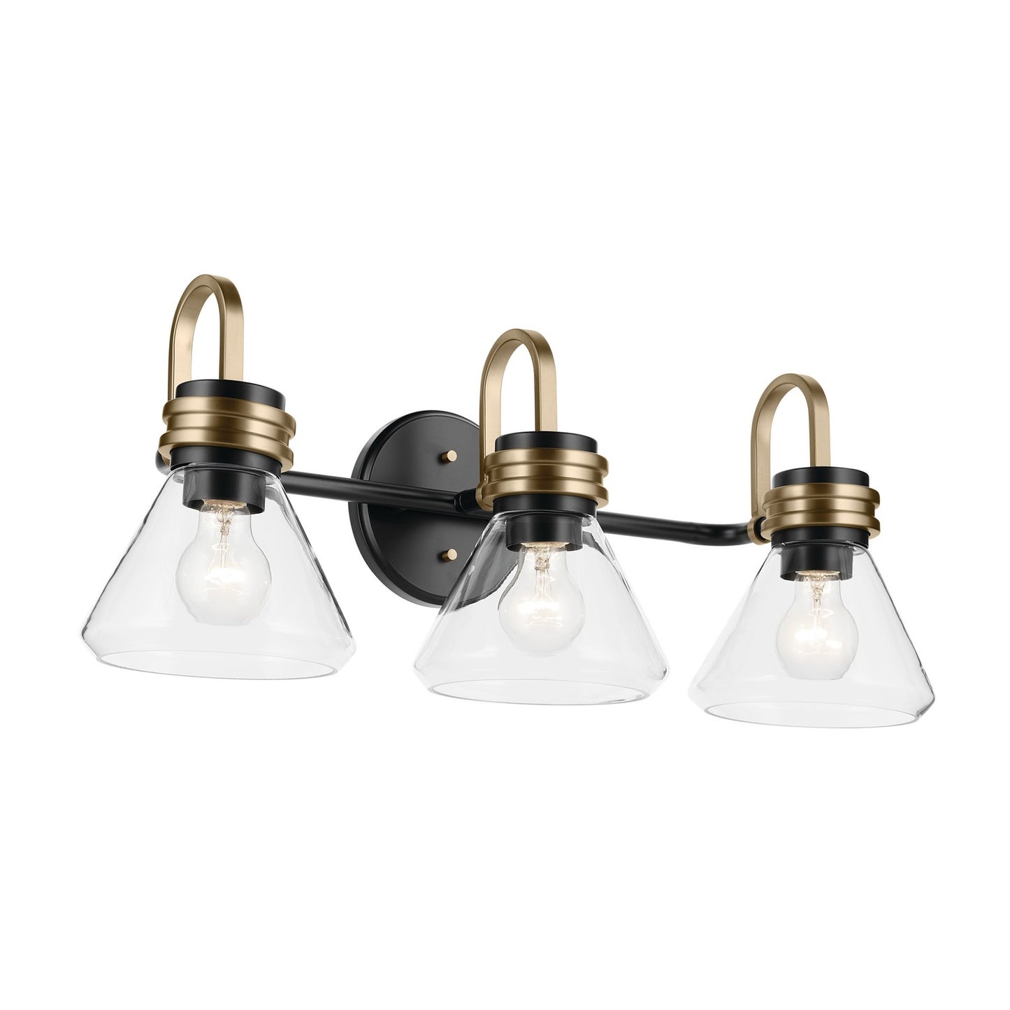 Farum Three Light Bath in Black