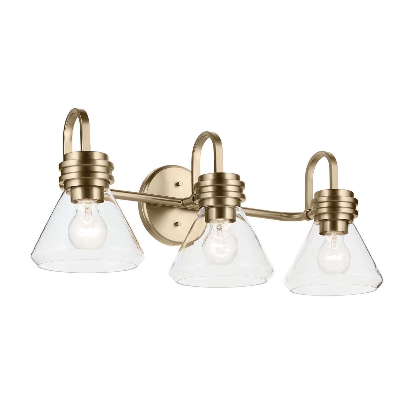 Farum Three Light Bath in Champagne Bronze
