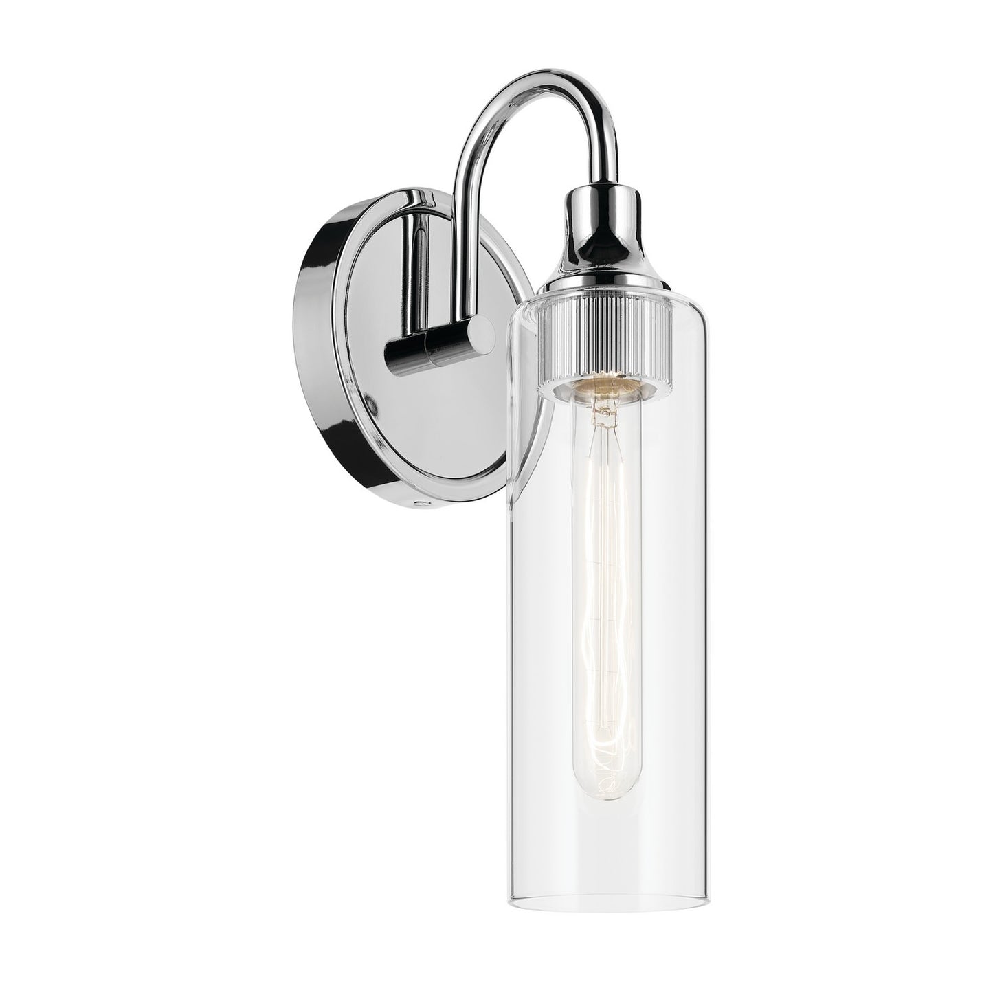 Kavi One Light Wall Sconce in Chrome