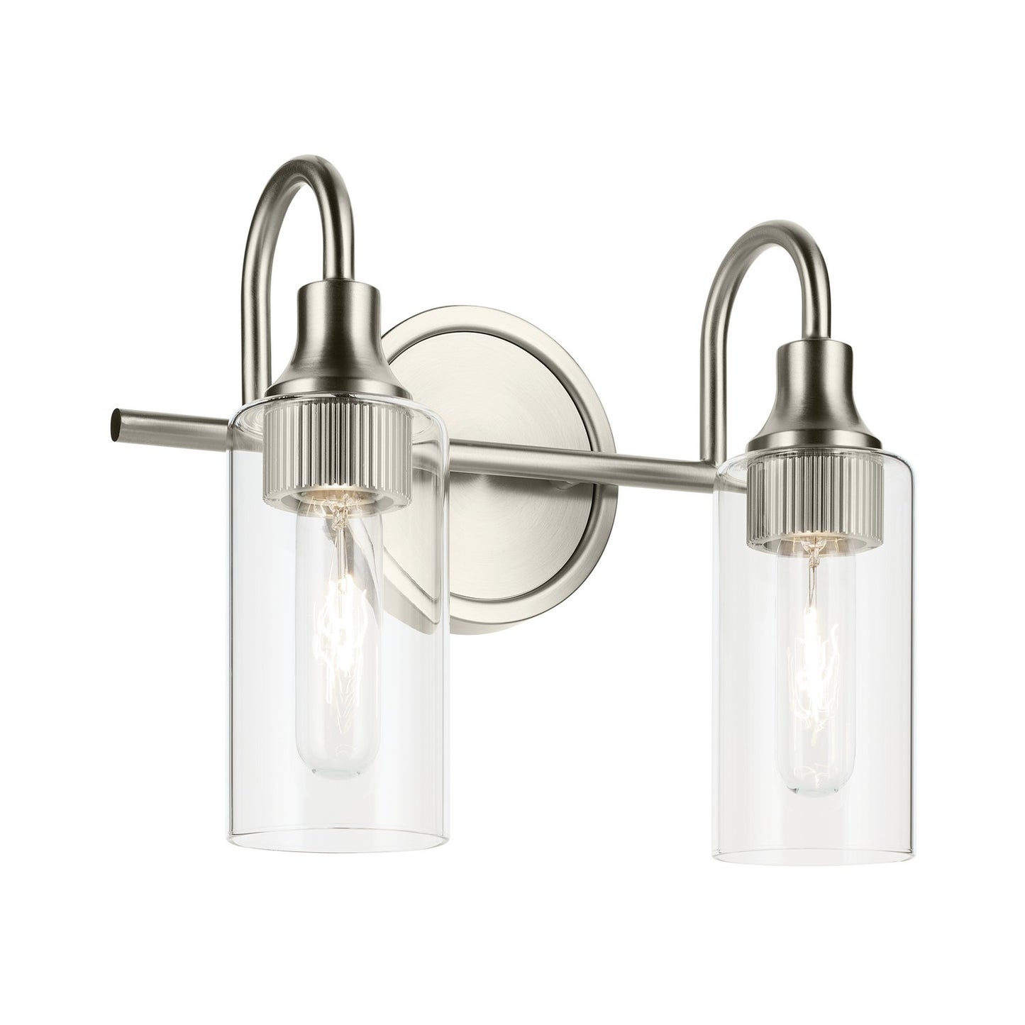 Kavi Two Light Bath in Brushed Nickel