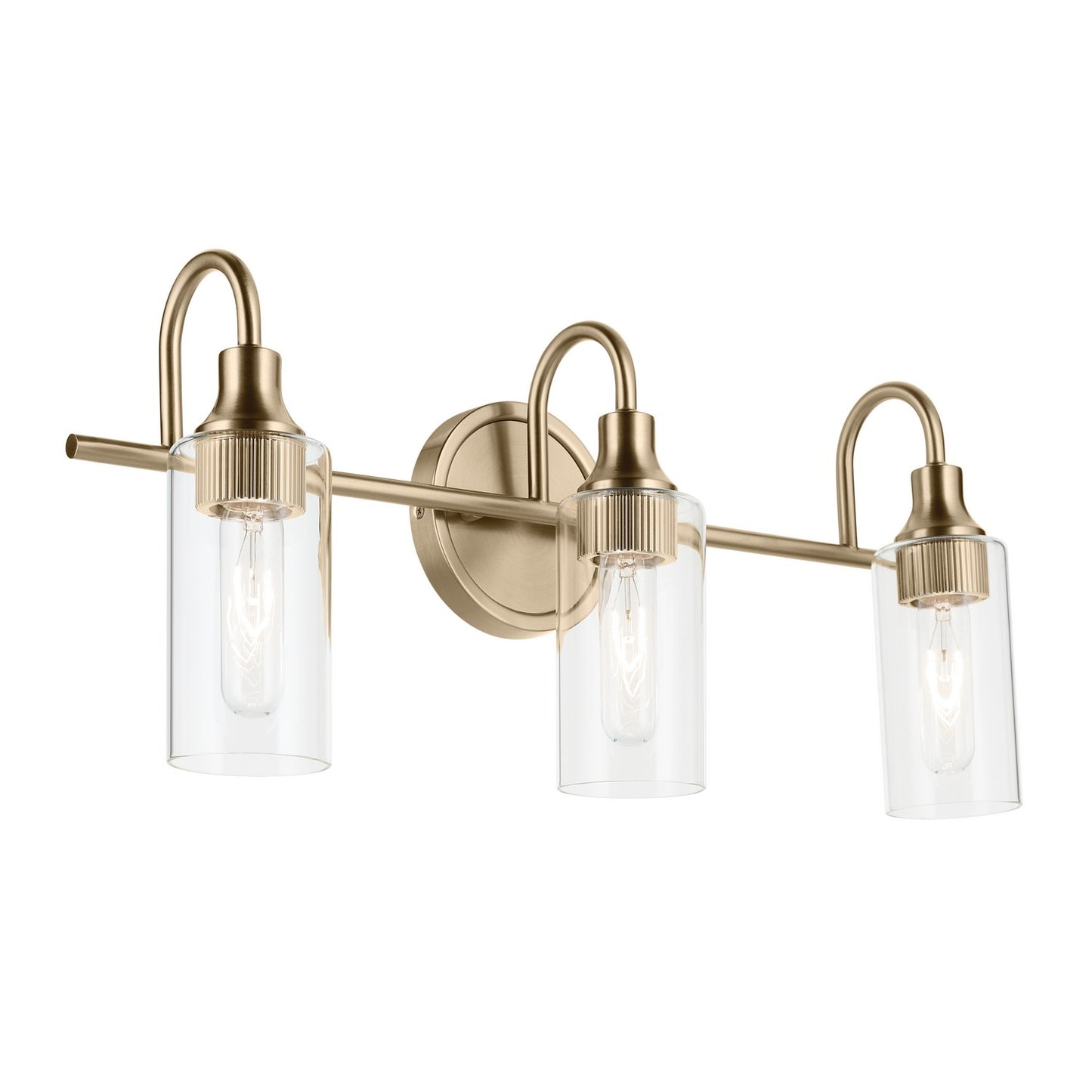 Kavi Three Light Bath in Champagne Bronze