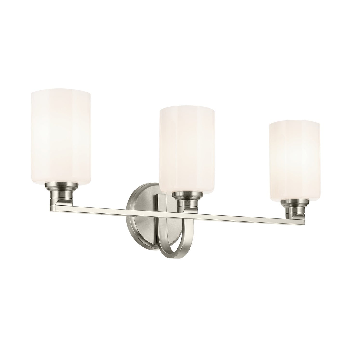 Gioe Three Light Bath in Brushed Nickel